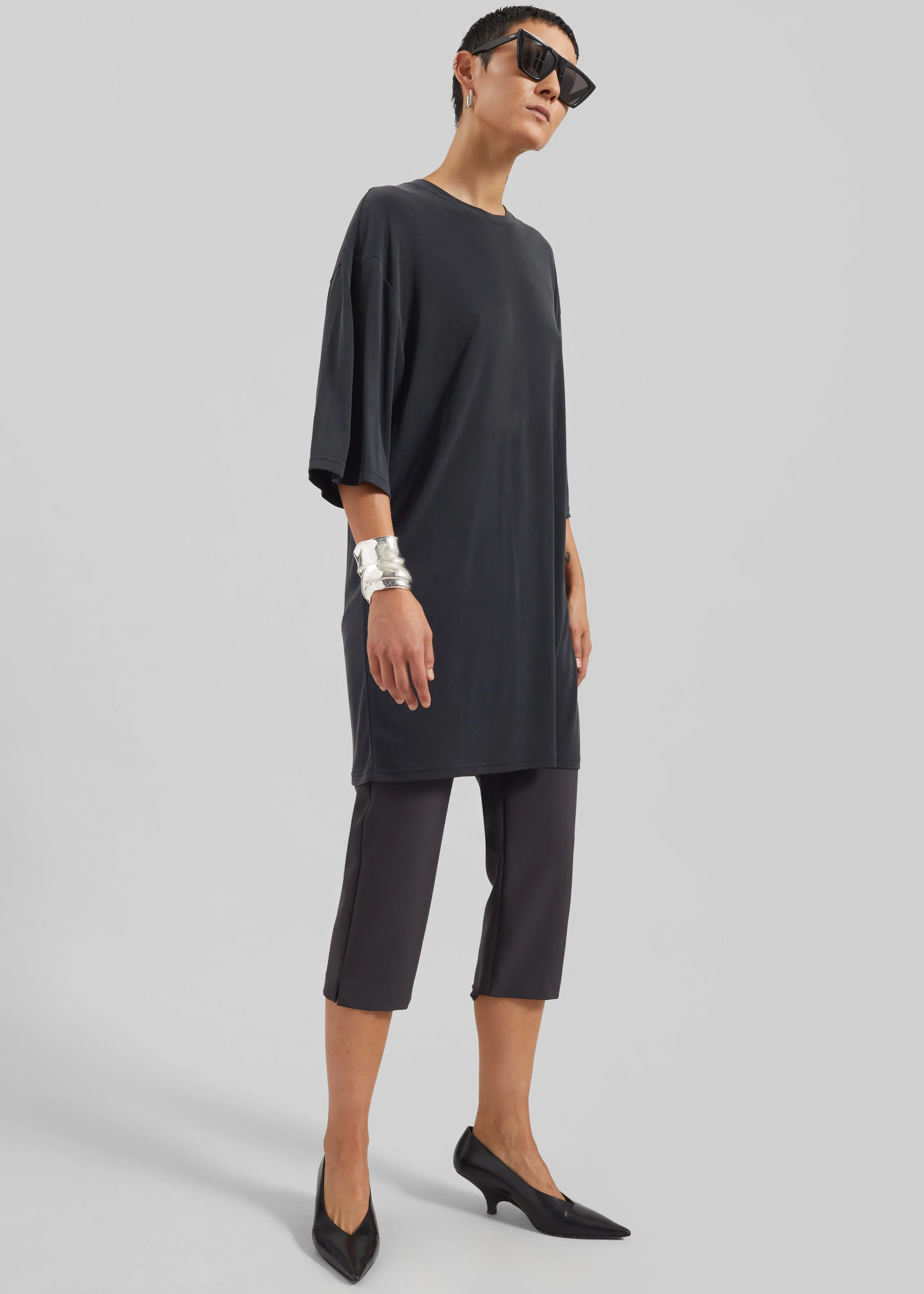 Oberon Soft Oversized T-Shirt - Black sold by Frankie Shop product image thumbnail 4