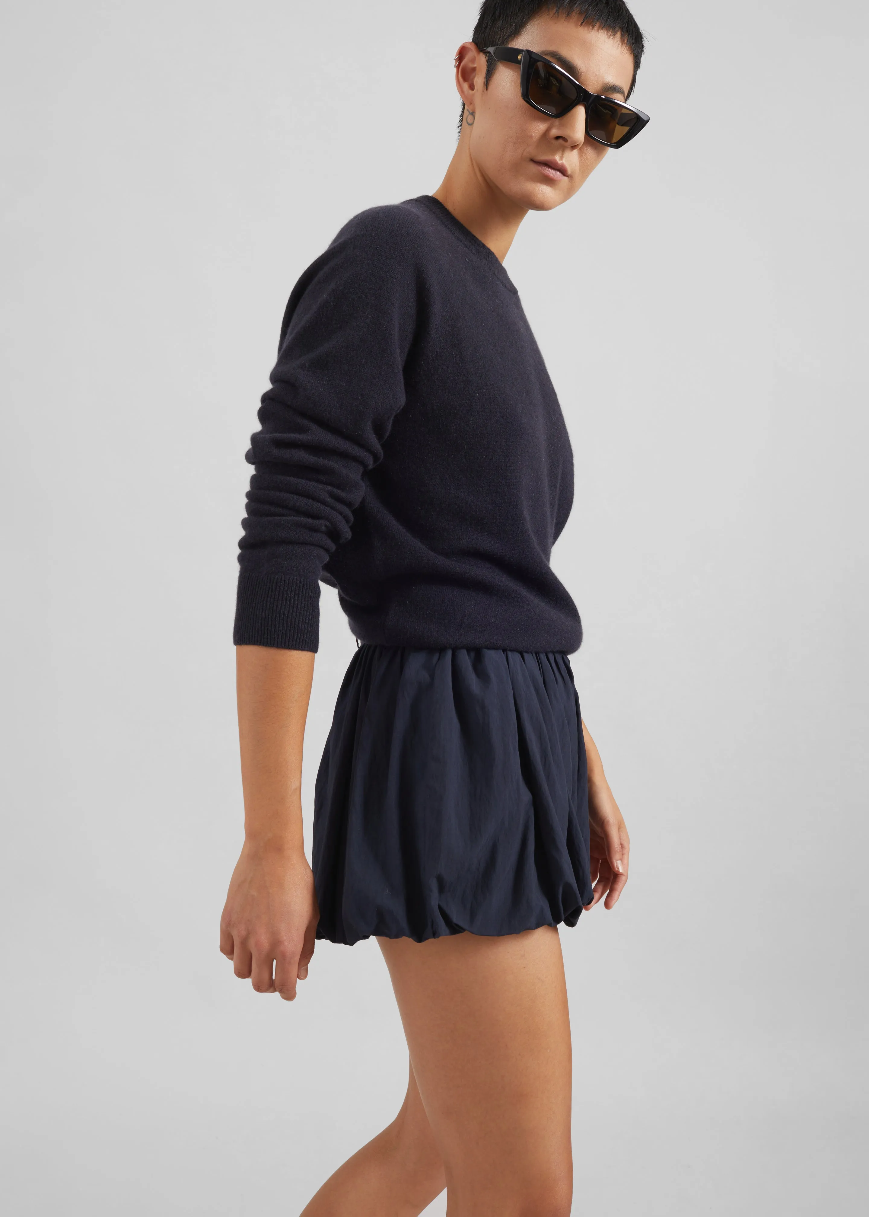 Penola Mini Balloon Shorts - Navy sold by Frankie Shop product image thumbnail 3