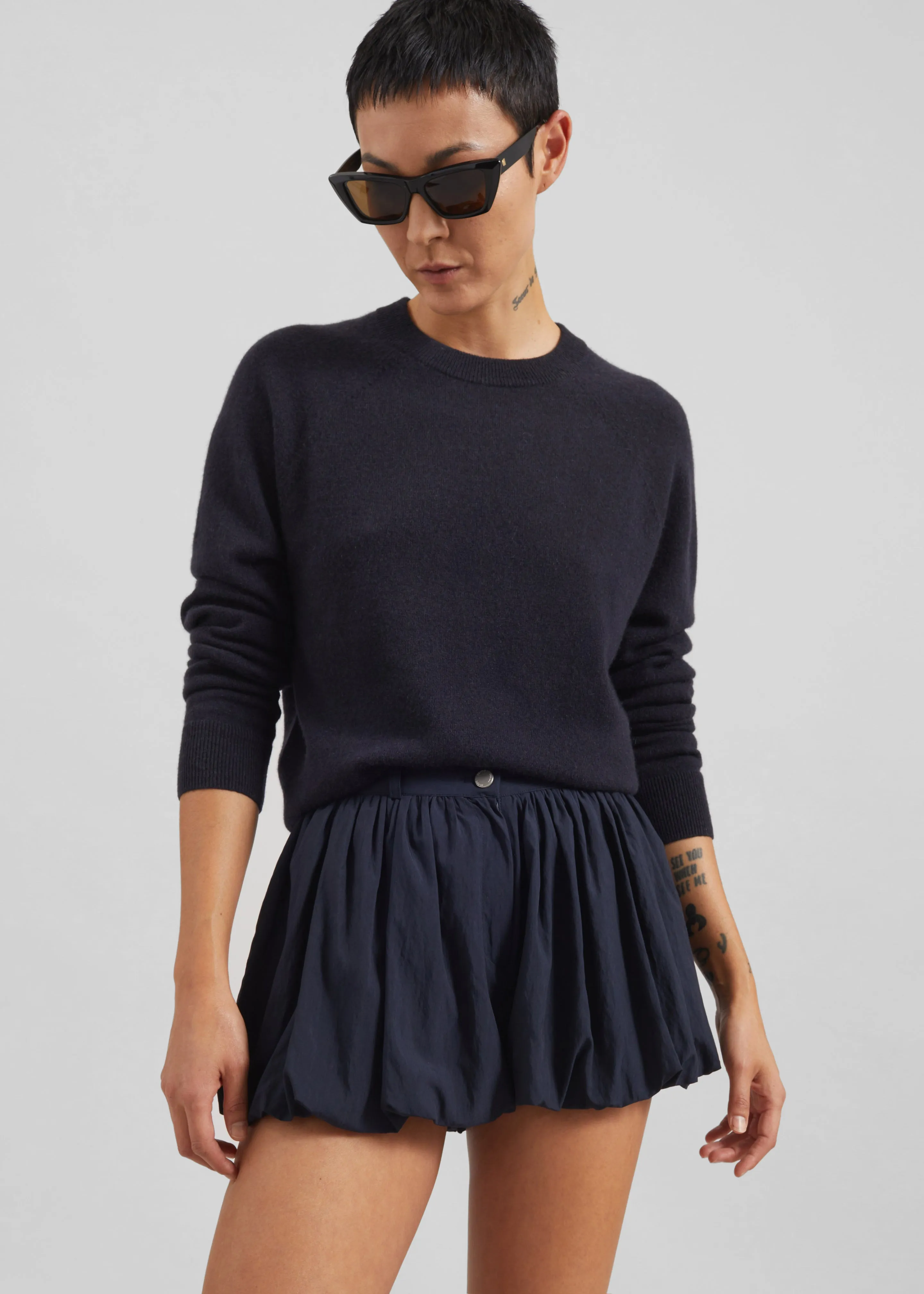 Penola Mini Balloon Shorts - Navy sold by Frankie Shop product image thumbnail 5