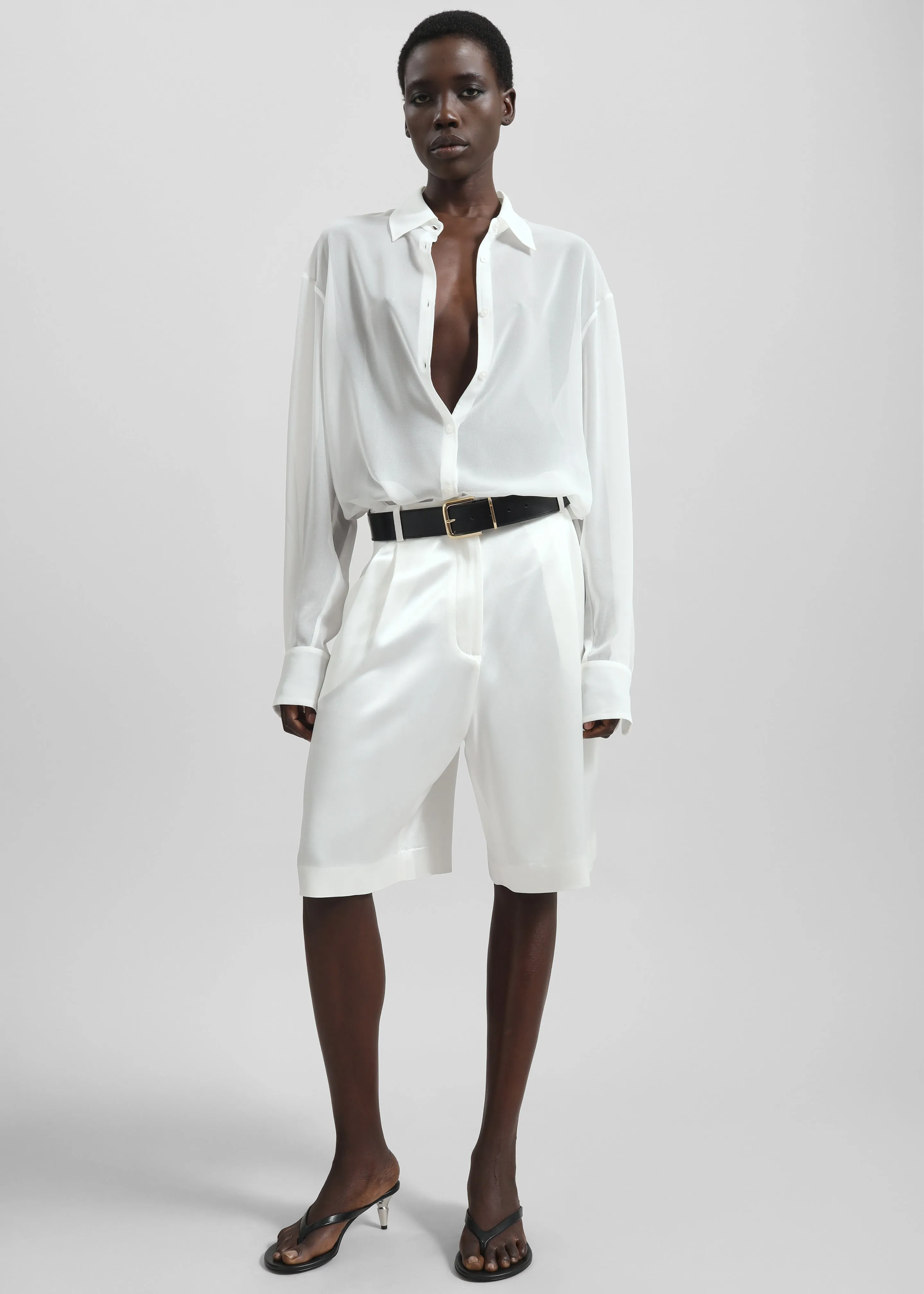 Peri Georgette Shirt - White sold by Frankie Shop product image thumbnail 2