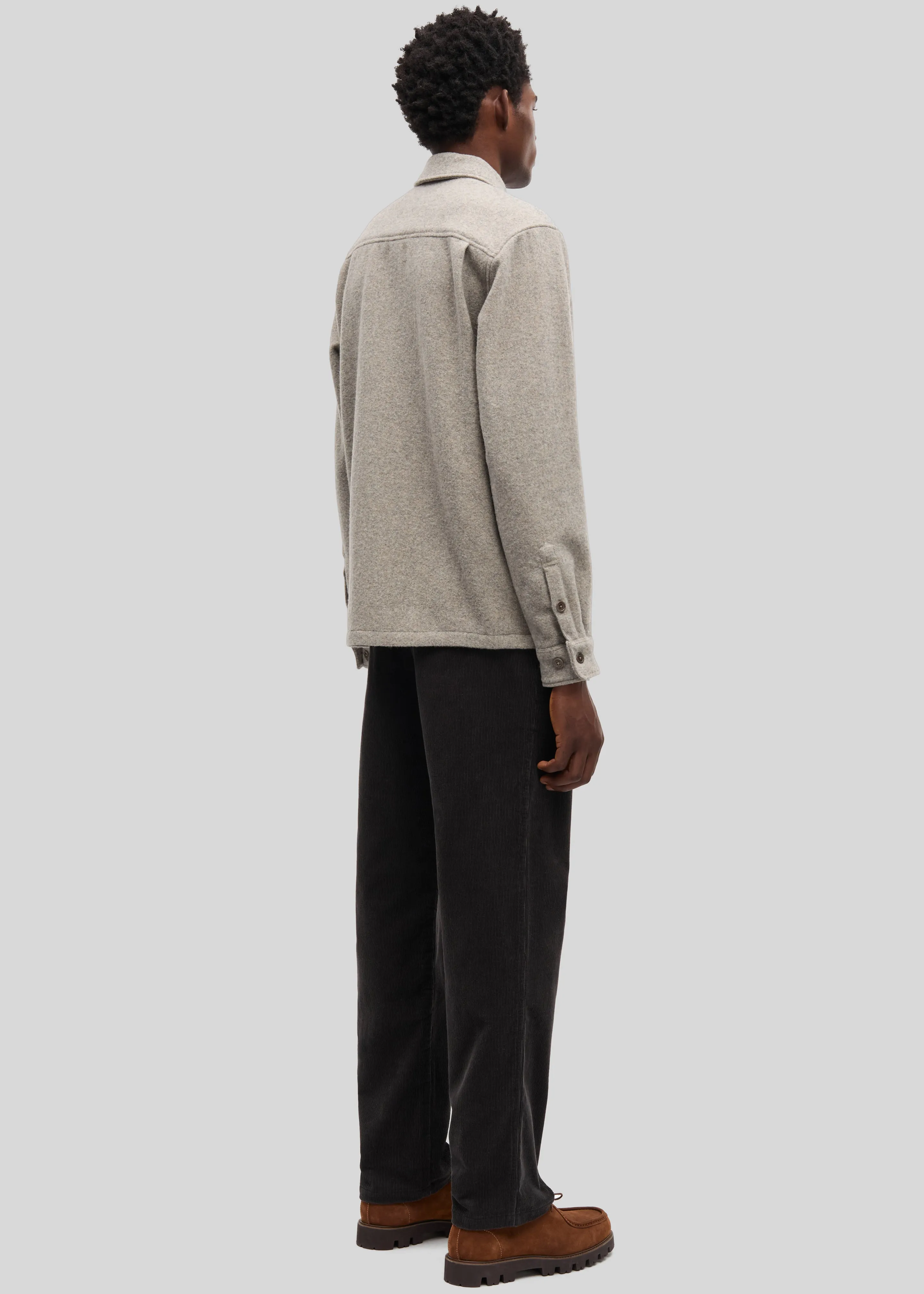 Samsøe Samsøe Sadamon JJ Overshirt - Elephant Skin sold by Frankie Shop product image thumbnail 5