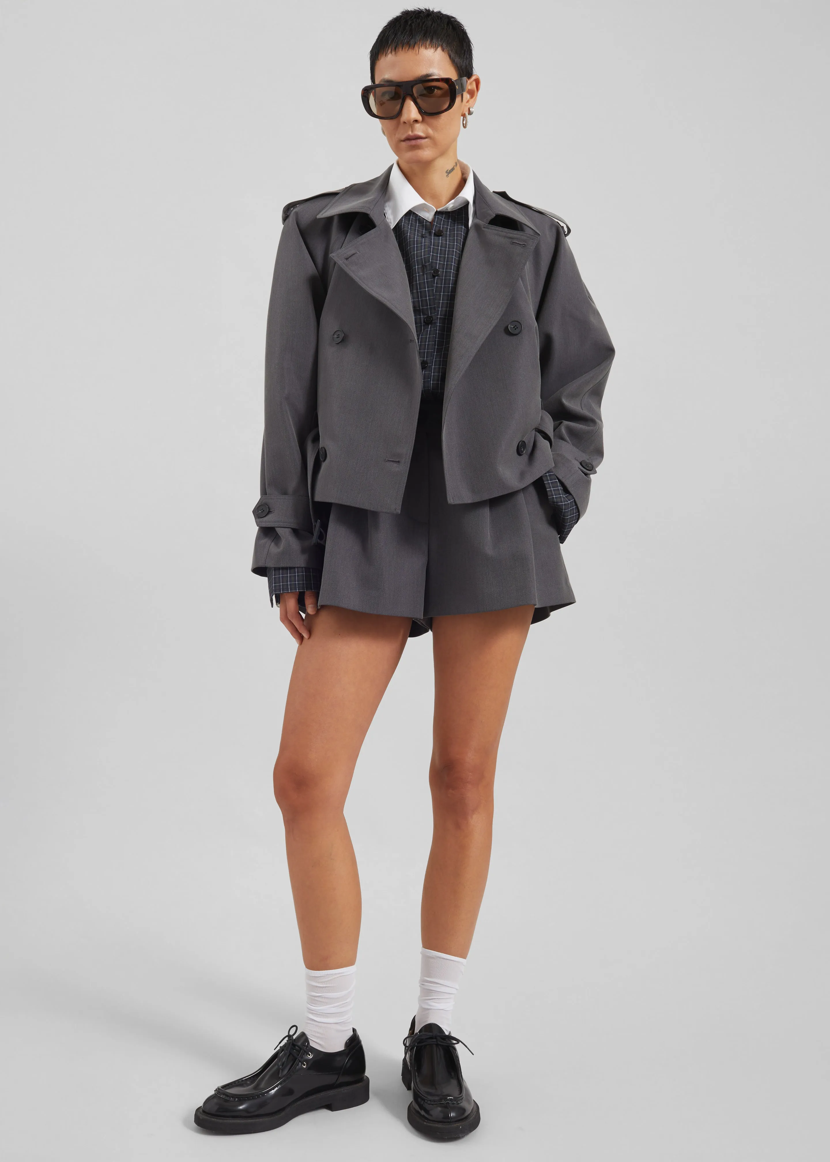 Kinsley Mini Shorts - Grey sold by Frankie Shop product image thumbnail 2