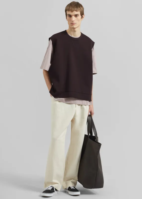 Laos Tank Top - Dark Plum made by Frankie Shop