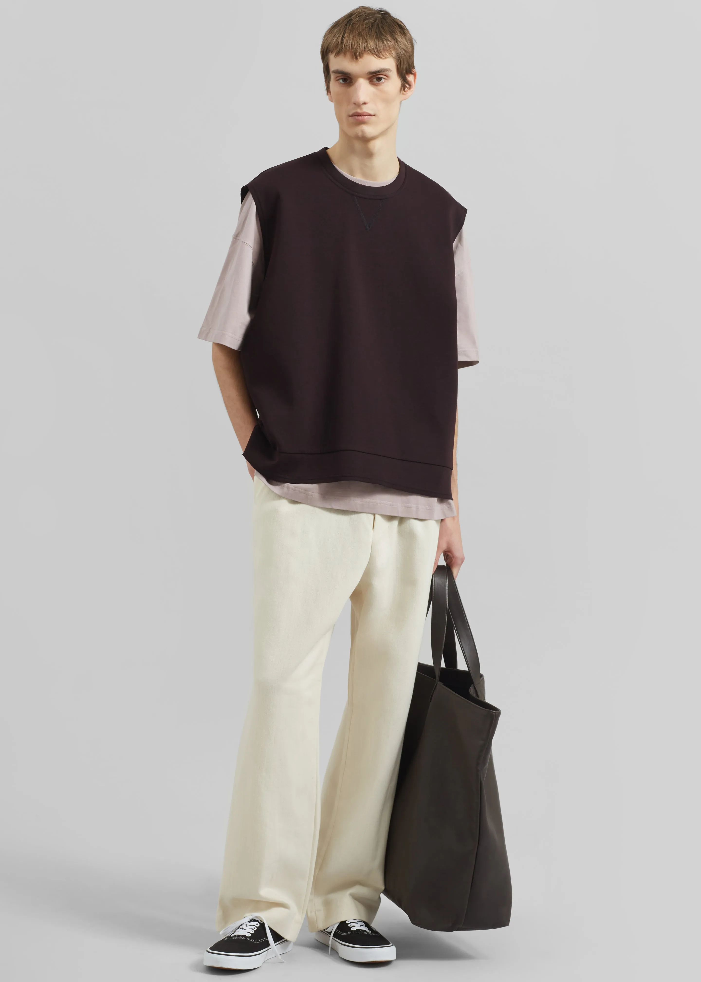 Laos Tank Top - Dark Plum sold by Frankie Shop