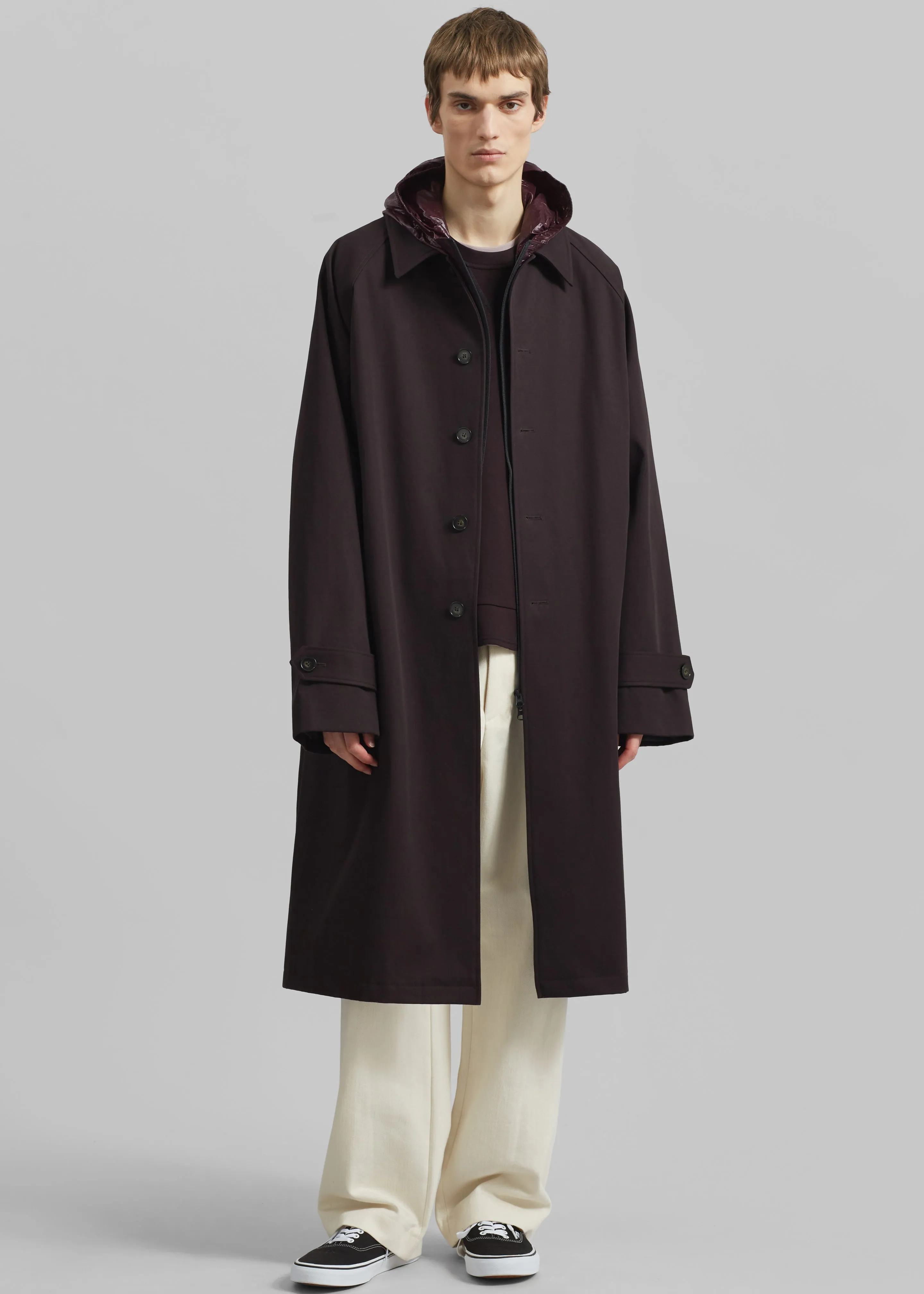 Emil Trench - Dark Plum sold by Frankie Shop