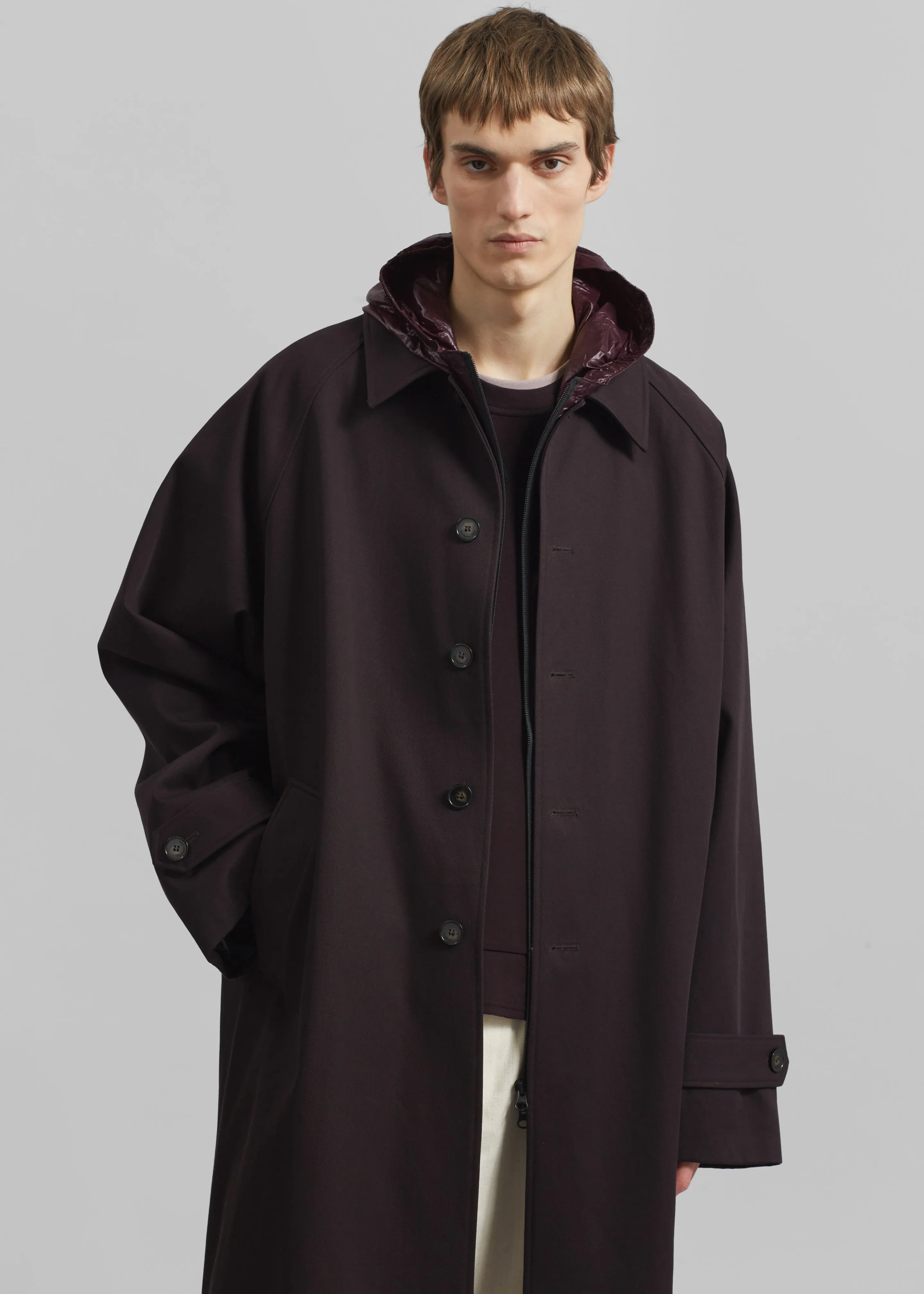 Emil Trench - Dark Plum sold by Frankie Shop product image thumbnail 5