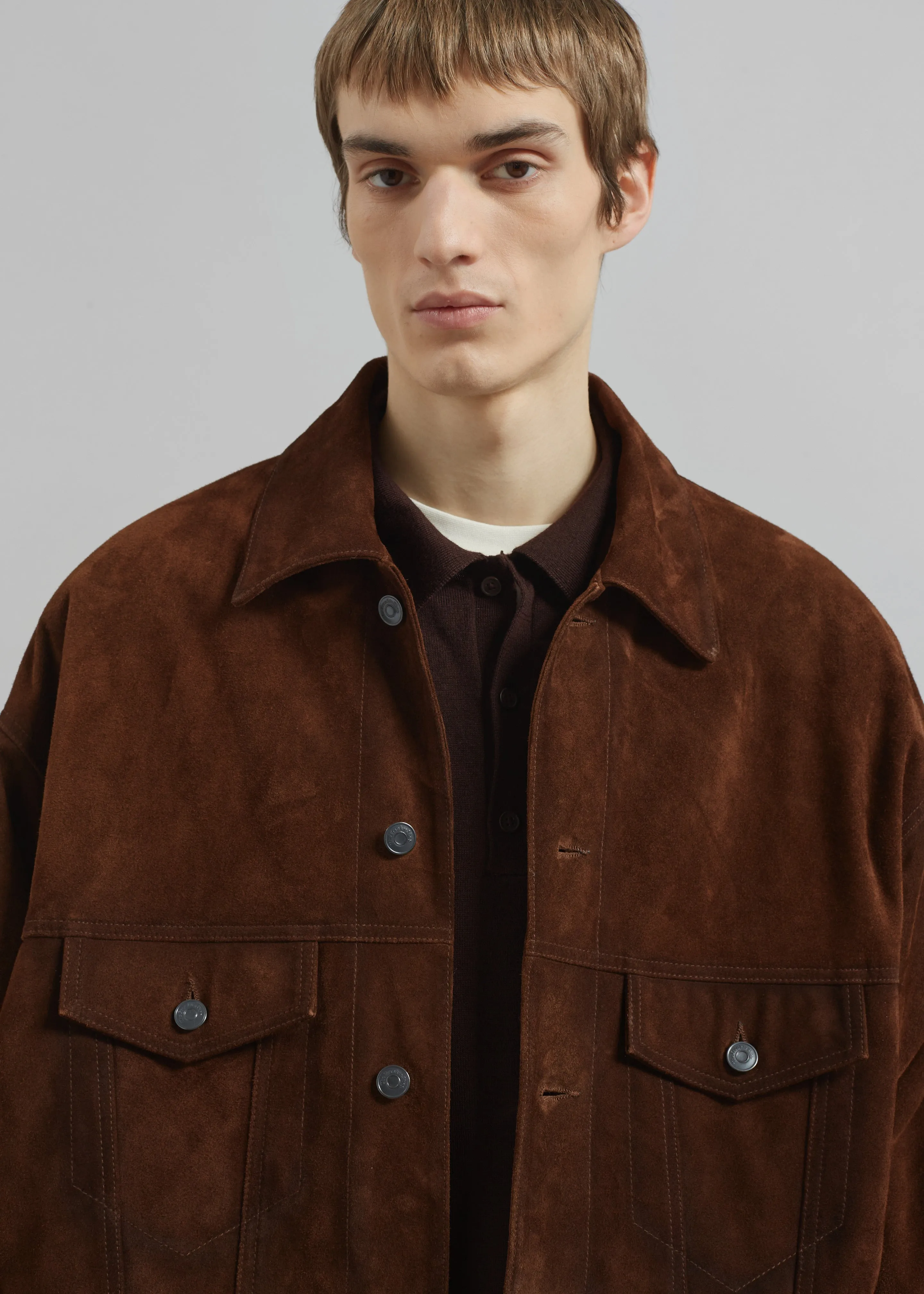 Conan Suede Jacket - Brown sold by Frankie Shop product image thumbnail 4