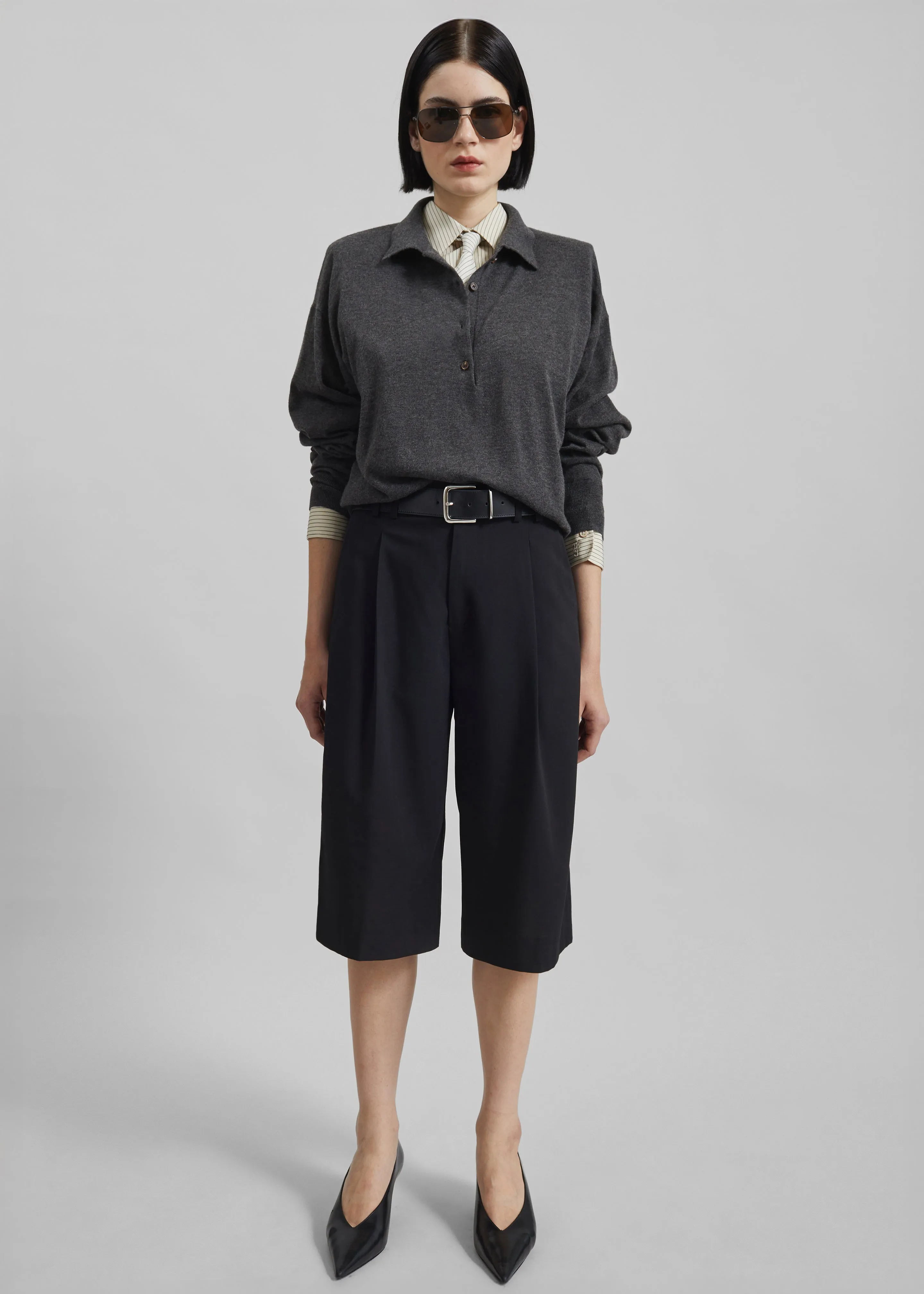 Meldert Bermuda Shorts - Black sold by Frankie Shop product image thumbnail 4