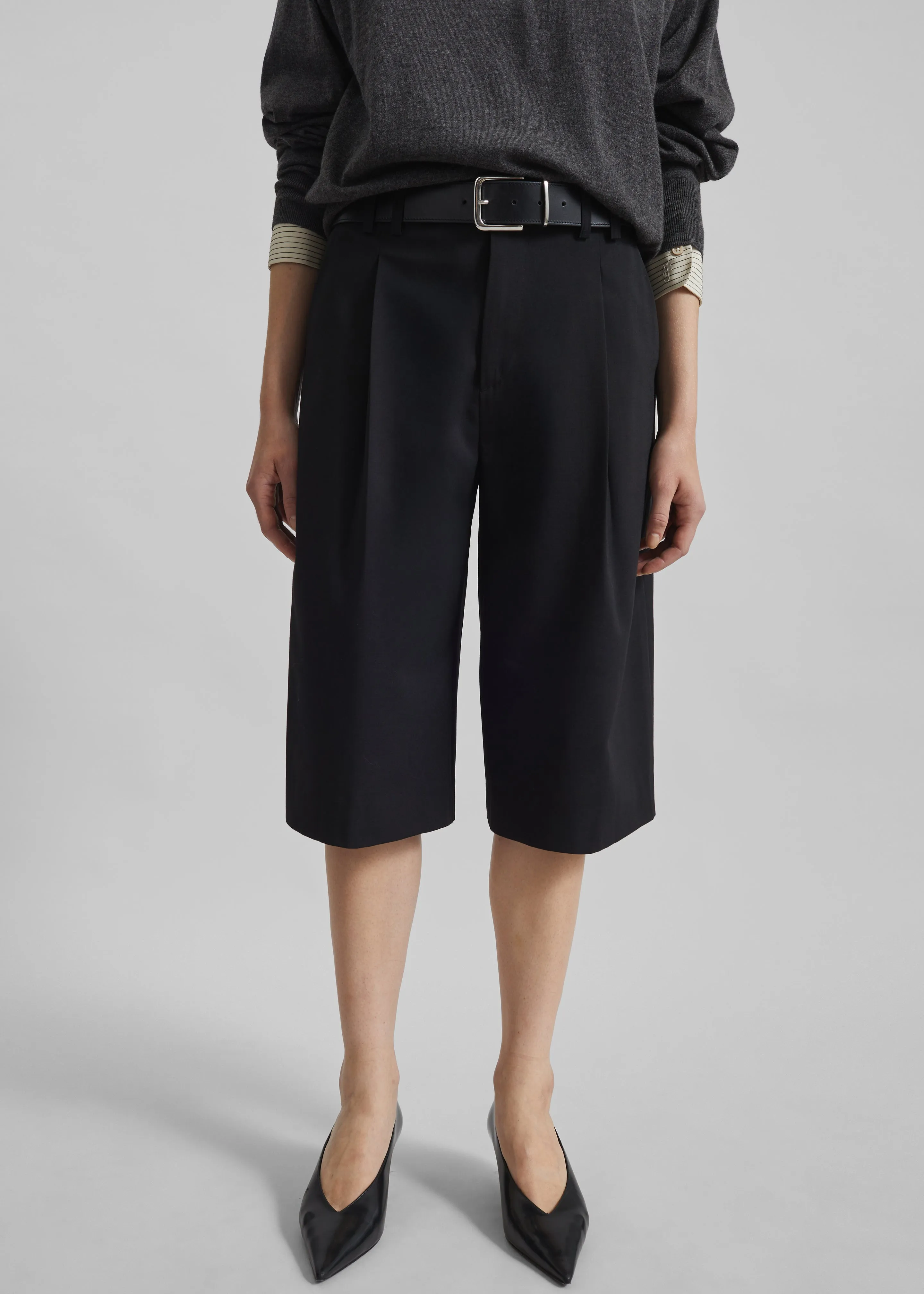 Meldert Bermuda Shorts - Black sold by Frankie Shop product image thumbnail 5