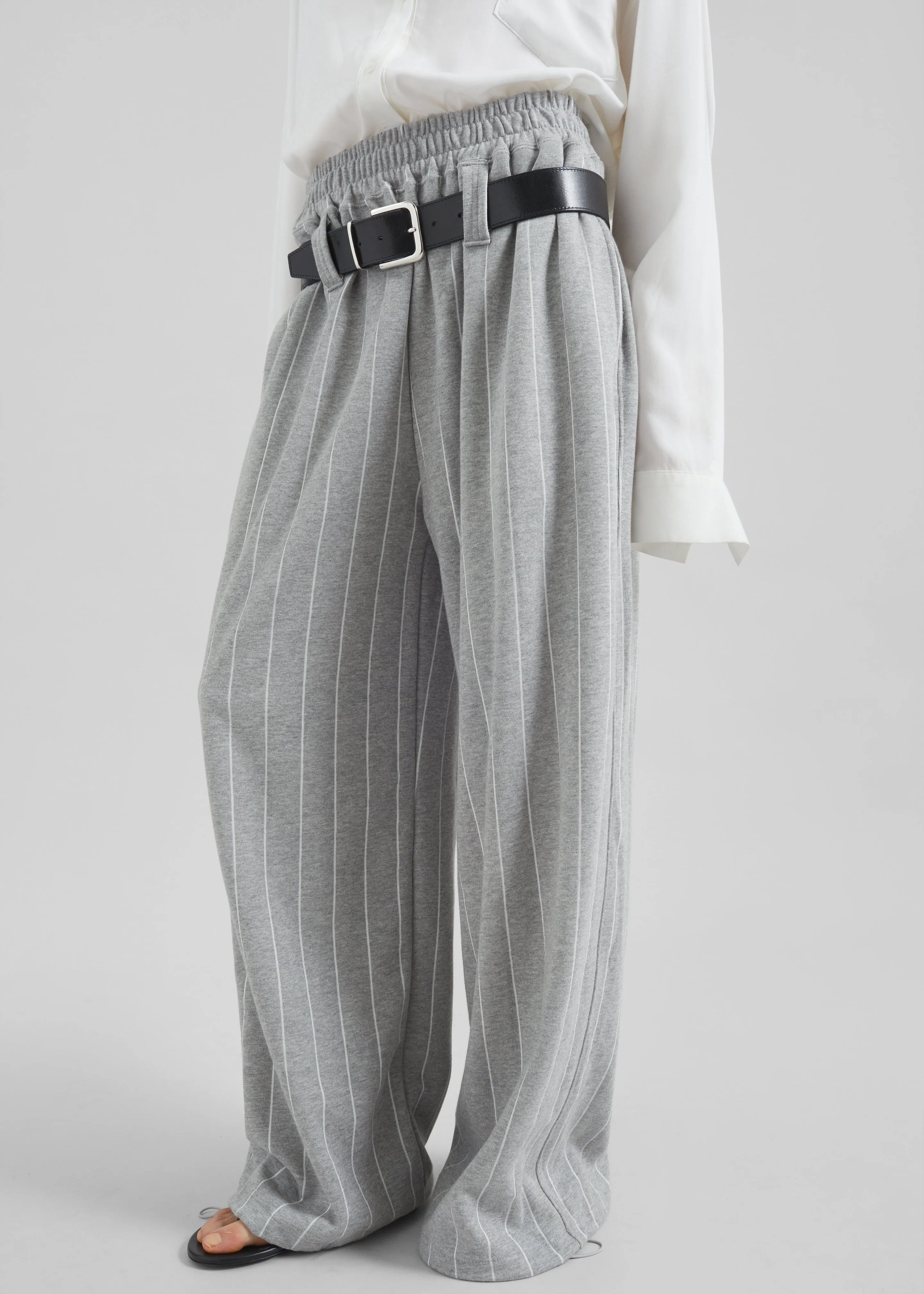 Gisby Striped Joggers - Grey sold by Frankie Shop