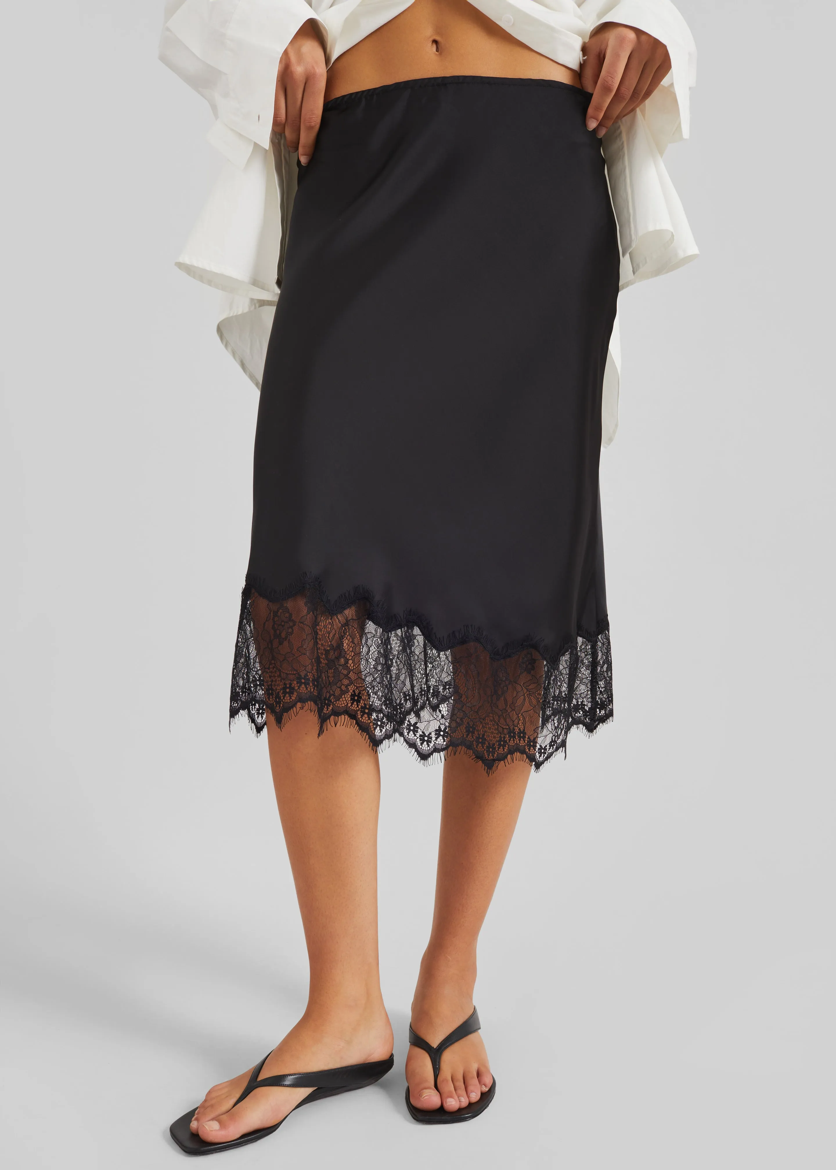 Rosyth Lace Midi Skirt - Black sold by Frankie Shop product image thumbnail 4