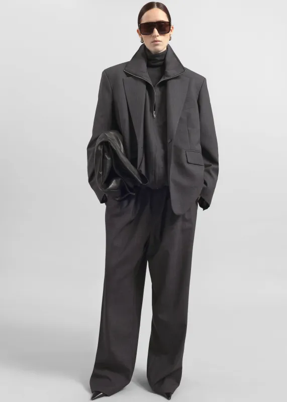 Baxter Plaid Track Pants - Dark Grey sold by Frankie Shop