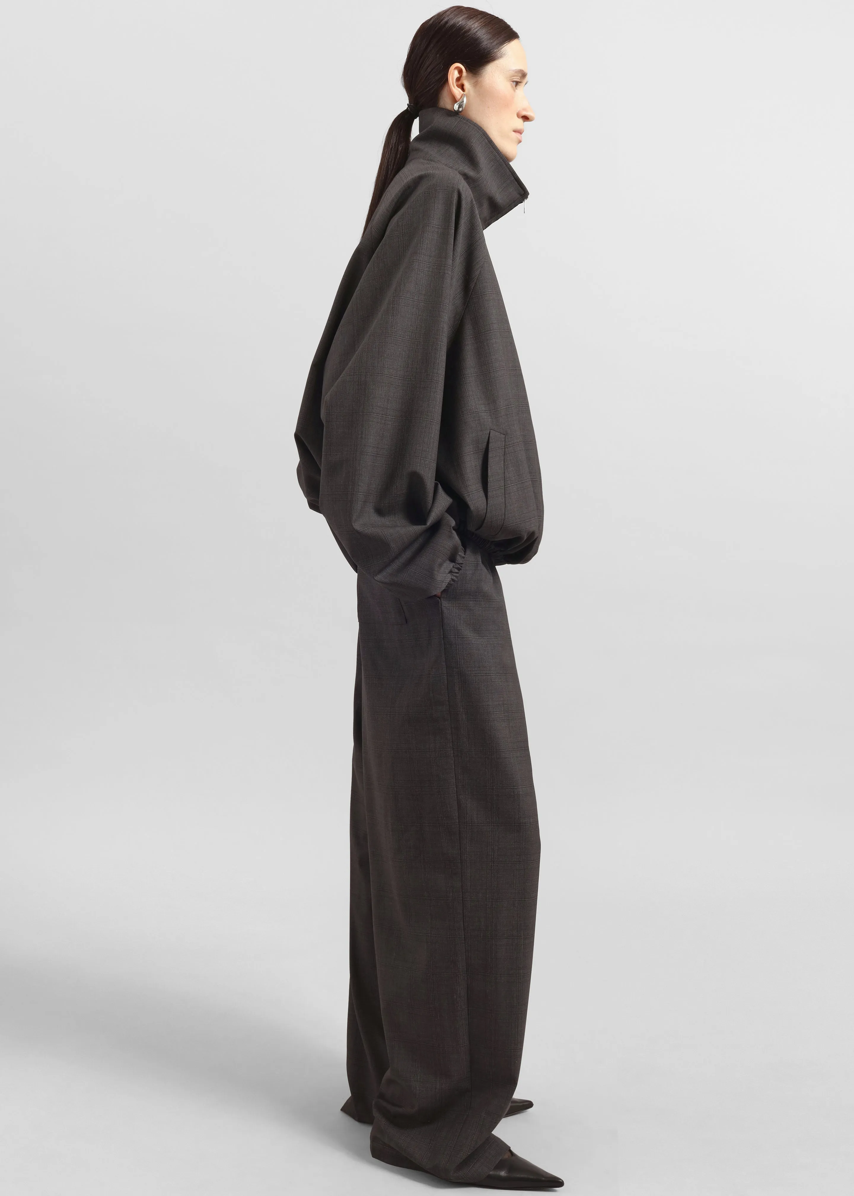 Baxter Plaid Track Pants - Dark Grey sold by Frankie Shop product image thumbnail 4