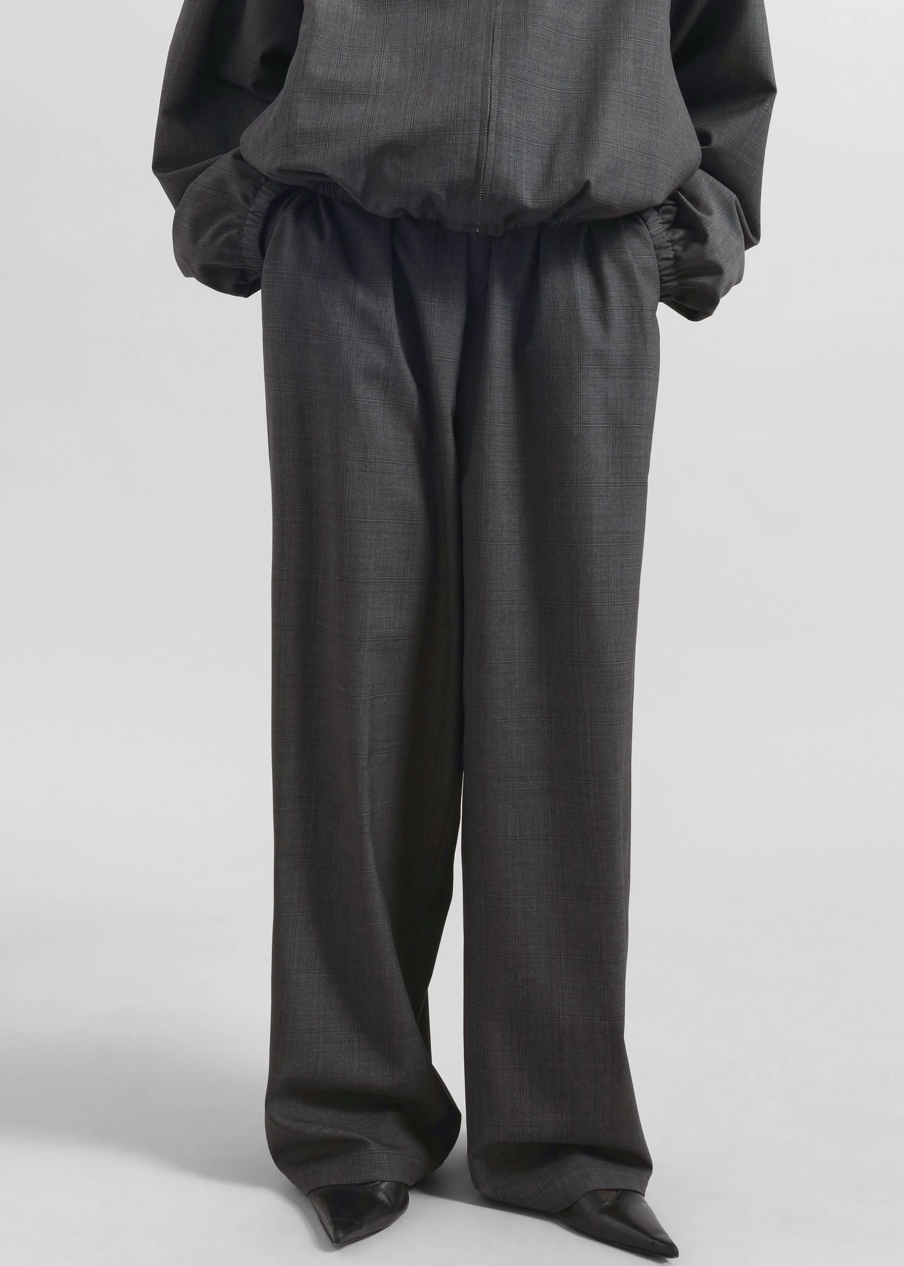 Baxter Plaid Track Pants - Dark Grey sold by Frankie Shop product image thumbnail 2