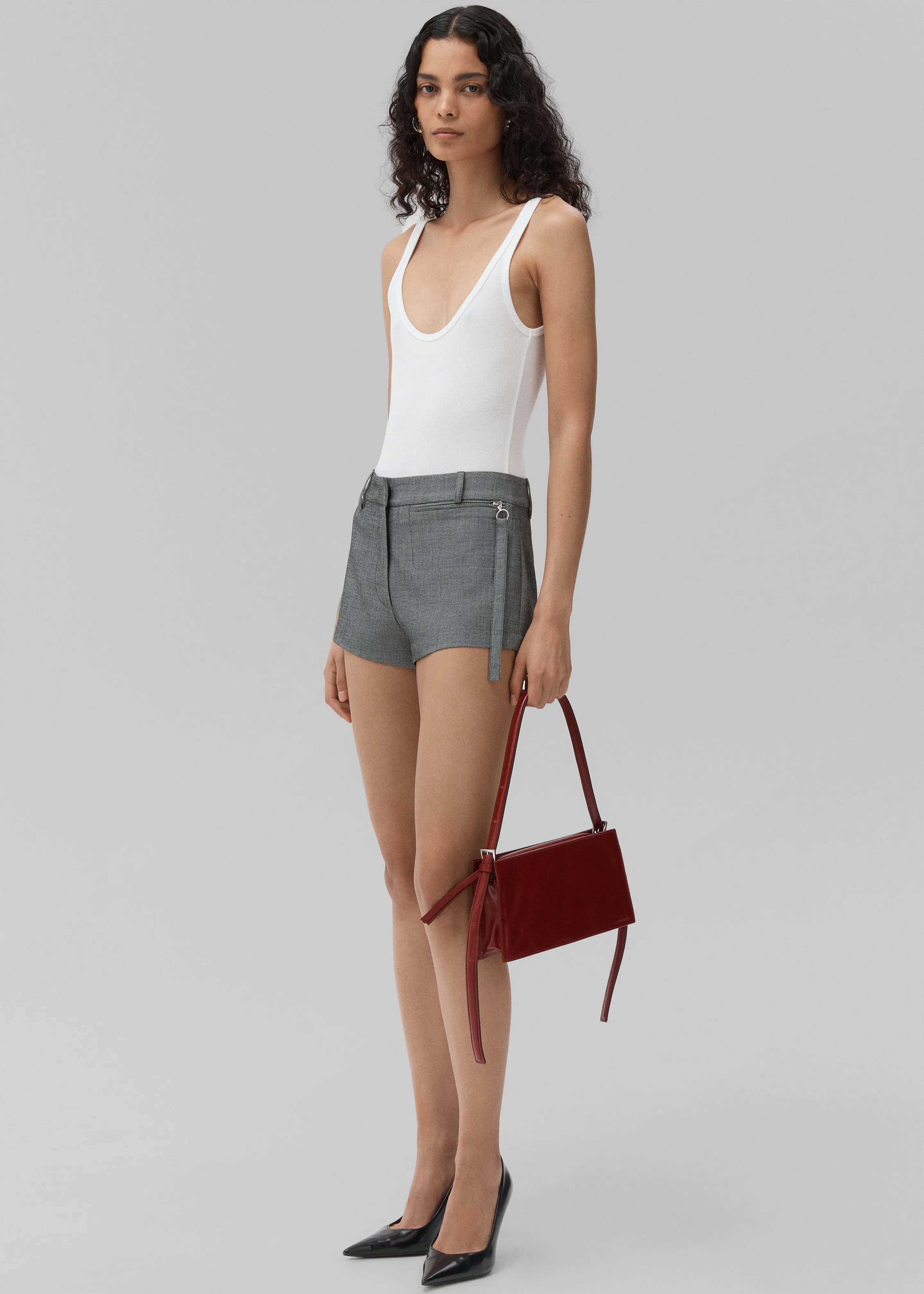 Beaufille Farhi Shorts - Grey Melange sold by Frankie Shop product image thumbnail 4