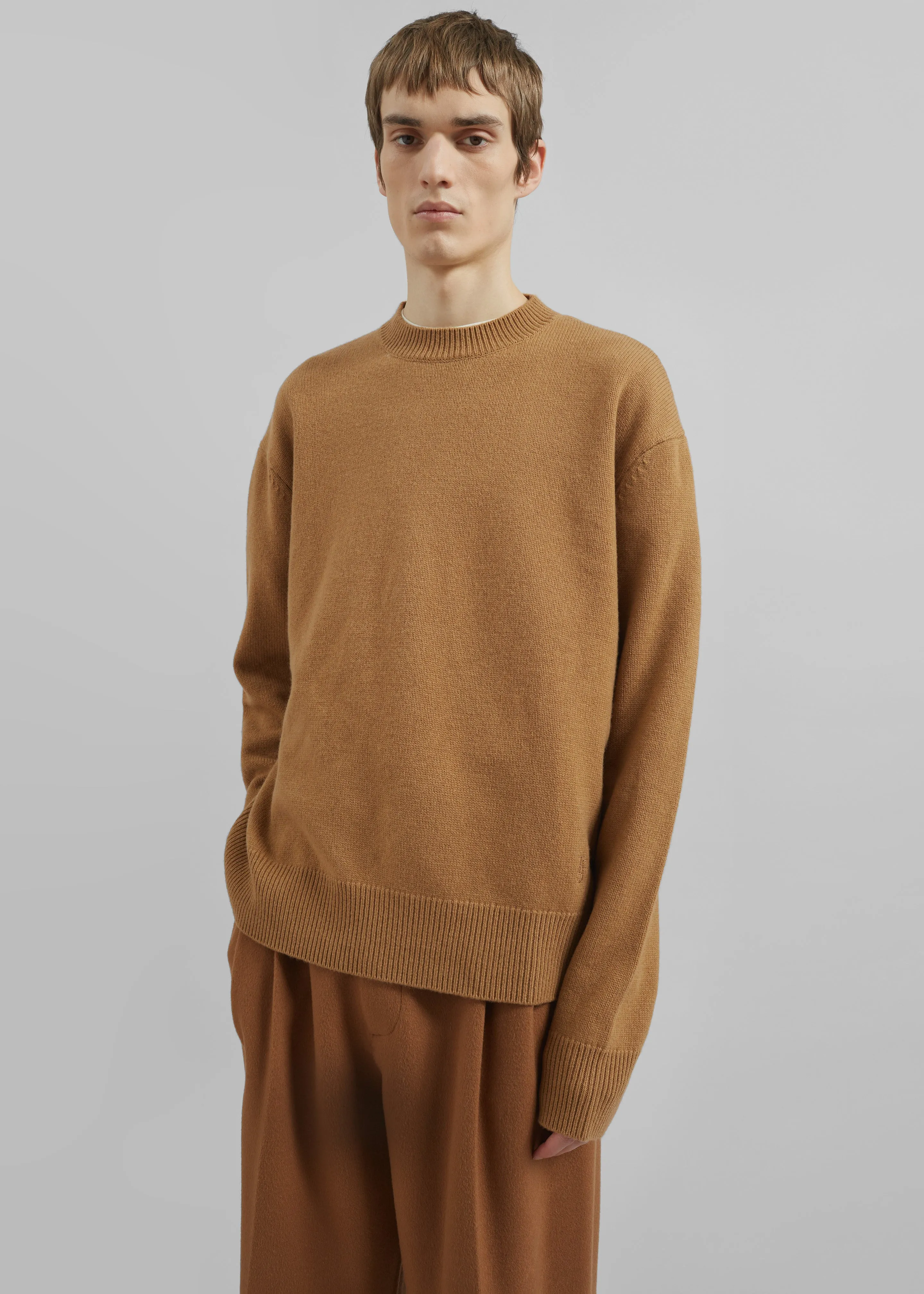 Quinton Crew Neck Sweater - Camel sold by Frankie Shop product image thumbnail 5