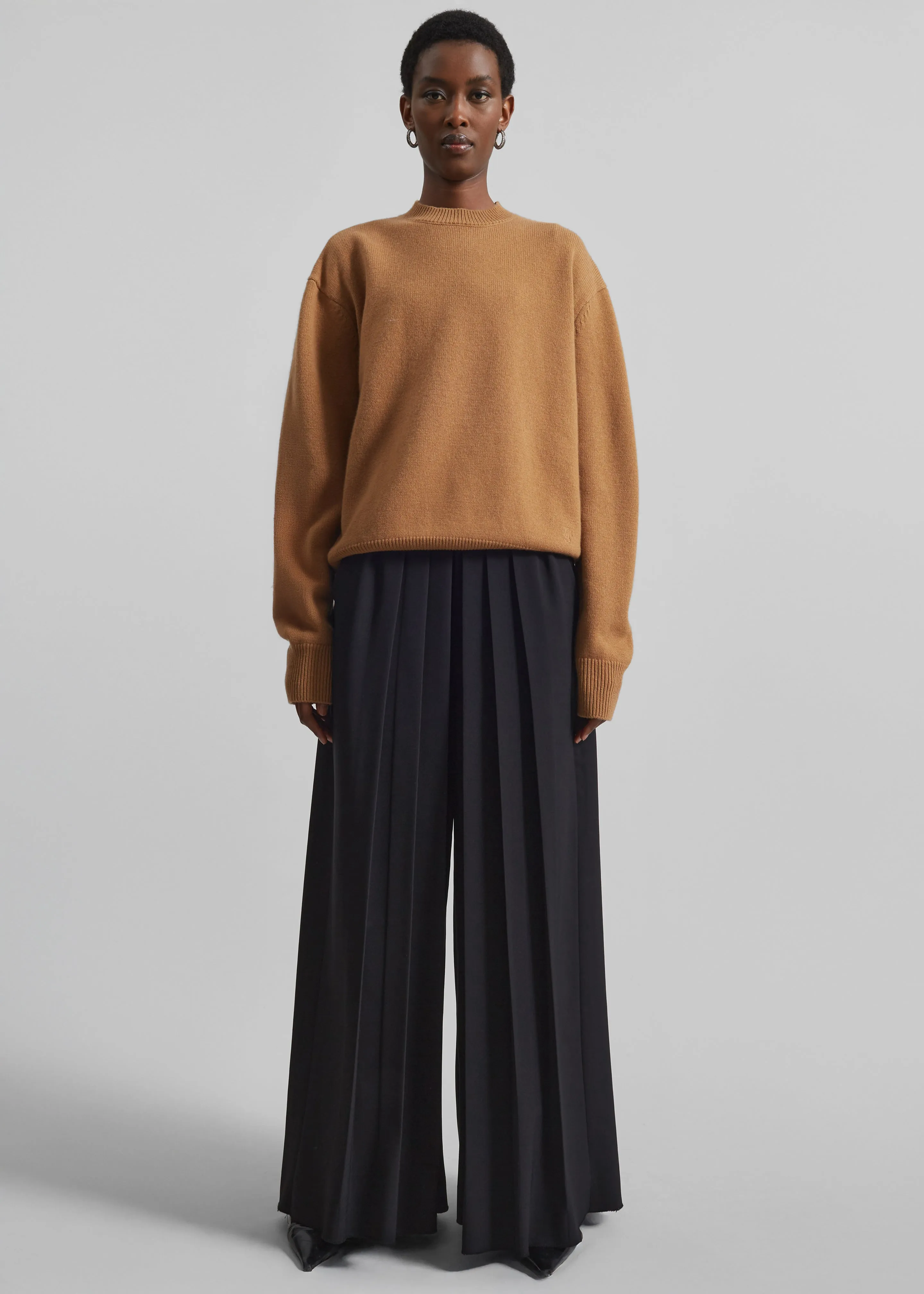 Quinton Crew Neck Sweater - Camel sold by Frankie Shop product image thumbnail 3