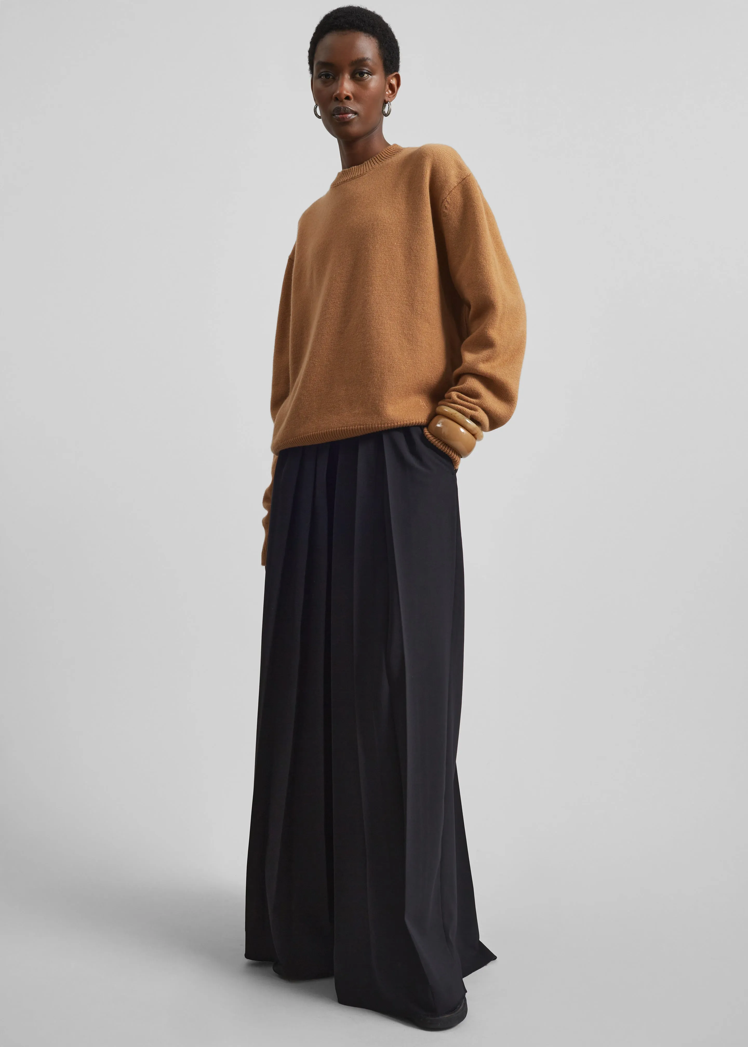Quinton Crew Neck Sweater - Camel sold by Frankie Shop product image thumbnail 2