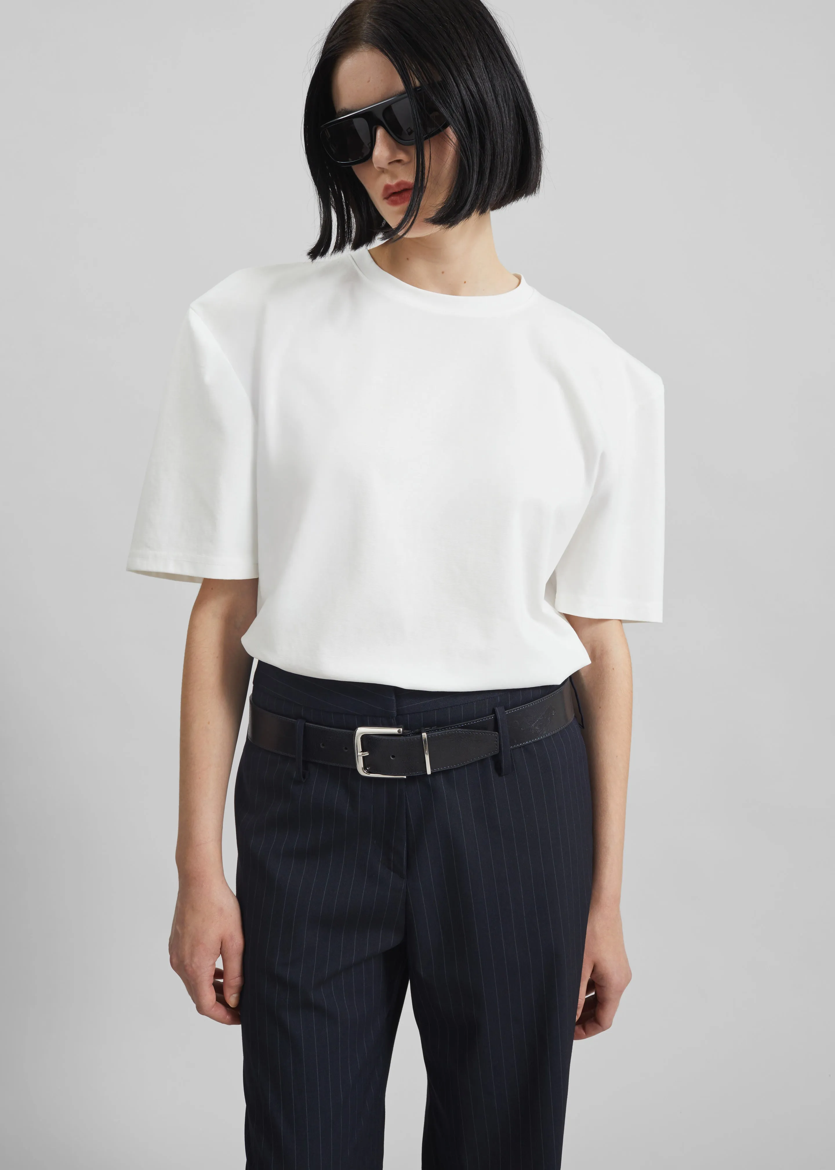 Laval Sculpted Sleeve T-Shirt - White sold by Frankie Shop product image thumbnail 2