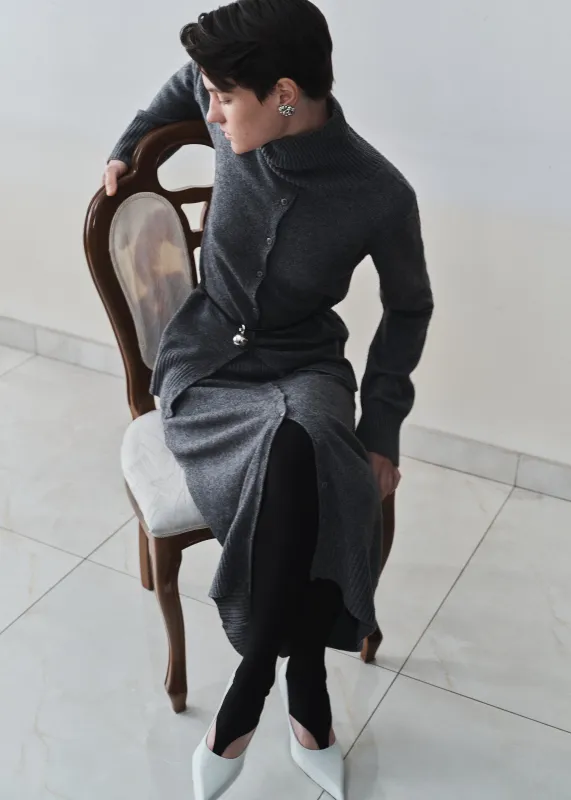 Beaufille Celine Sweater - Light Grey made by Beaufille