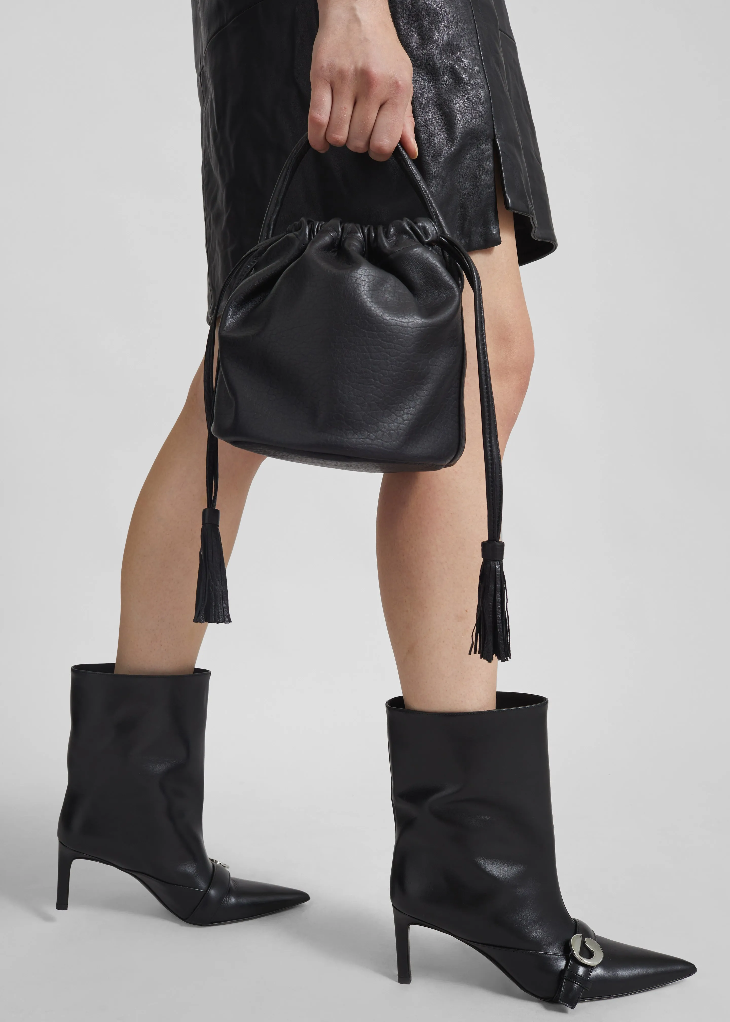 Coperni Ankle Heeled Belt Boots - Black sold by Frankie Shop product image thumbnail 2