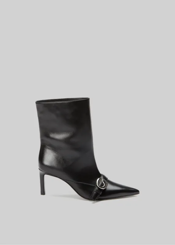 Coperni Ankle Heeled Belt Boots - Black sold by Frankie Shop