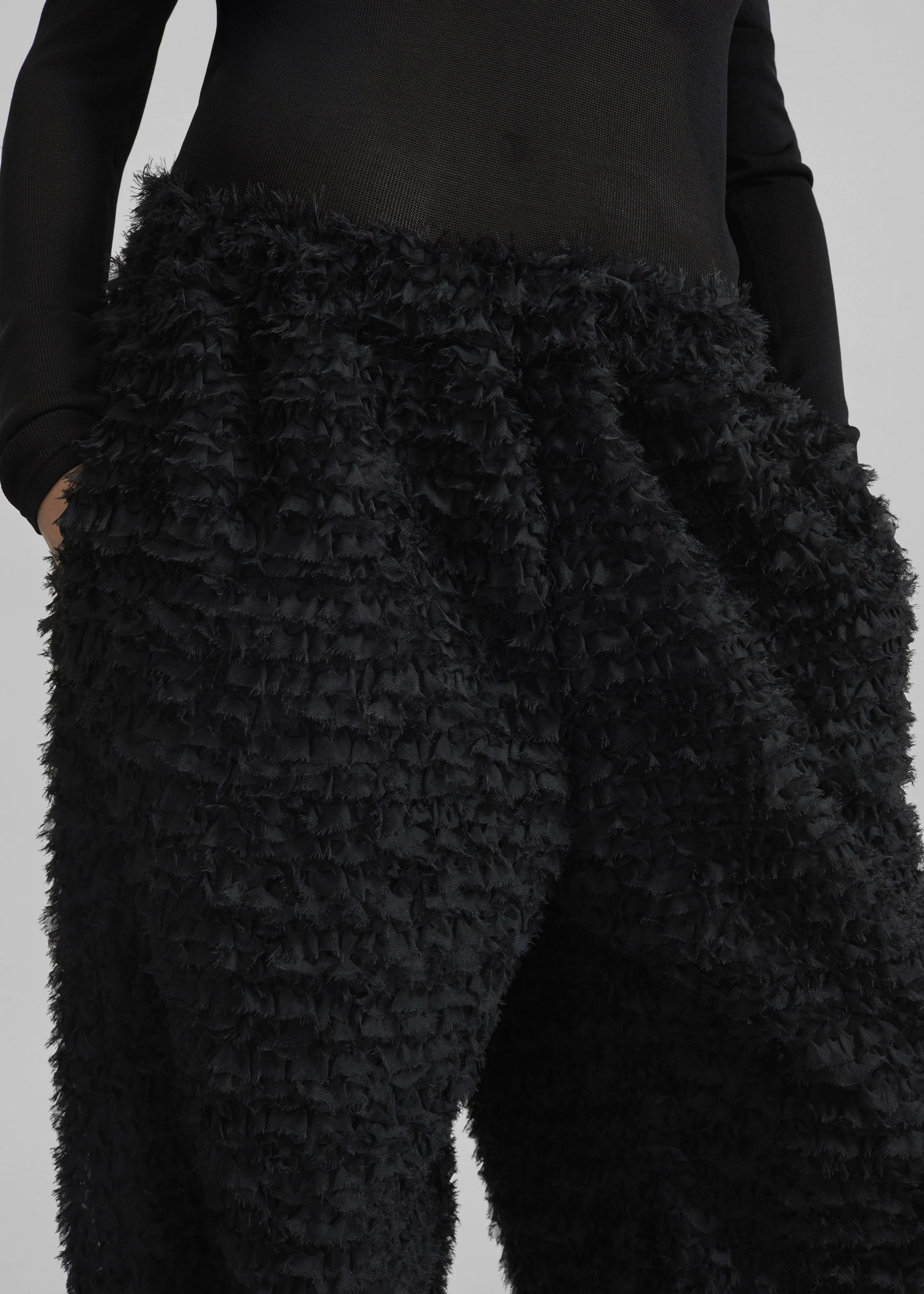 Sonny Ruffled Pants - Black sold by Frankie Shop product image thumbnail 3