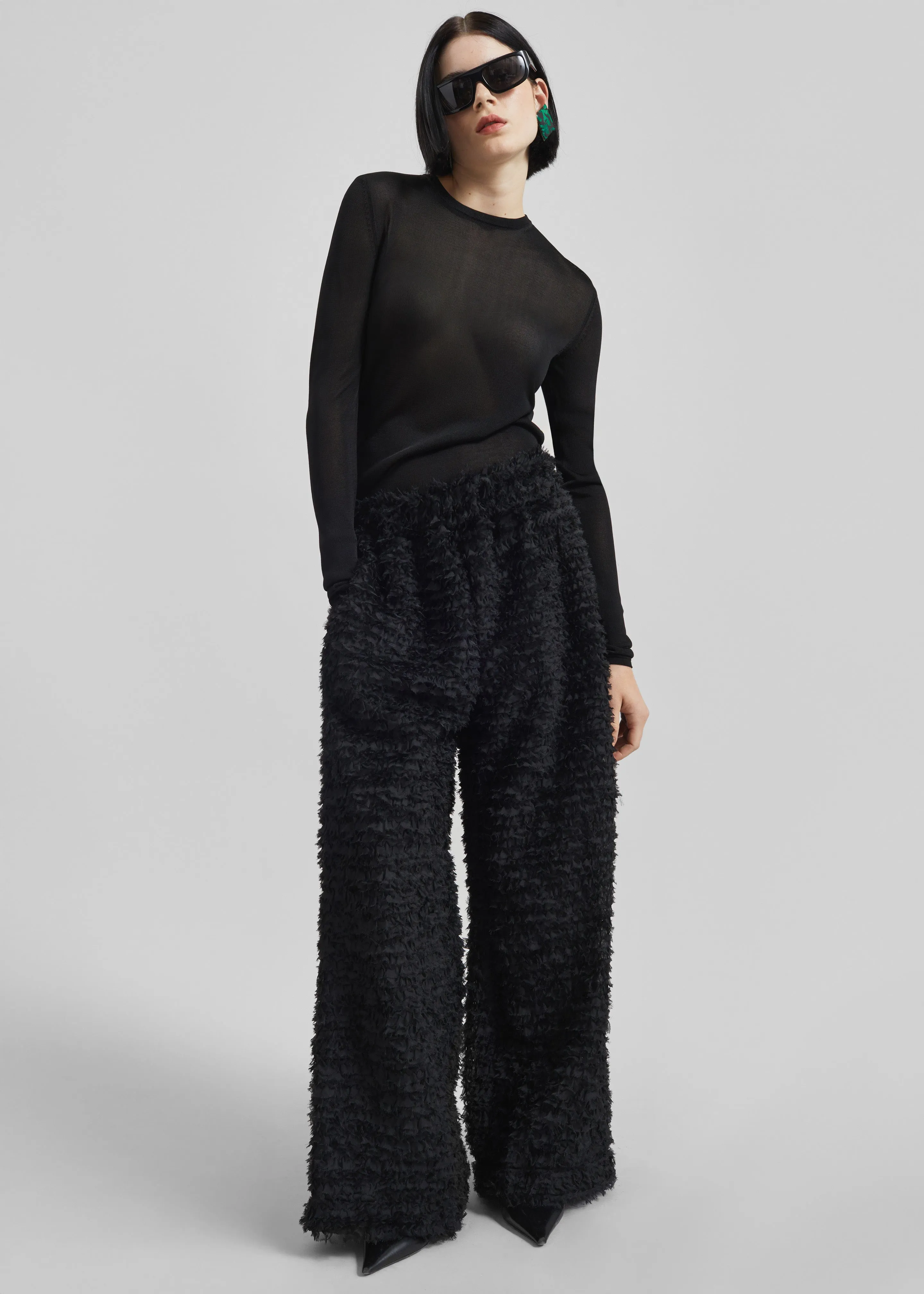 Sonny Ruffled Pants - Black sold by Frankie Shop product image thumbnail 5