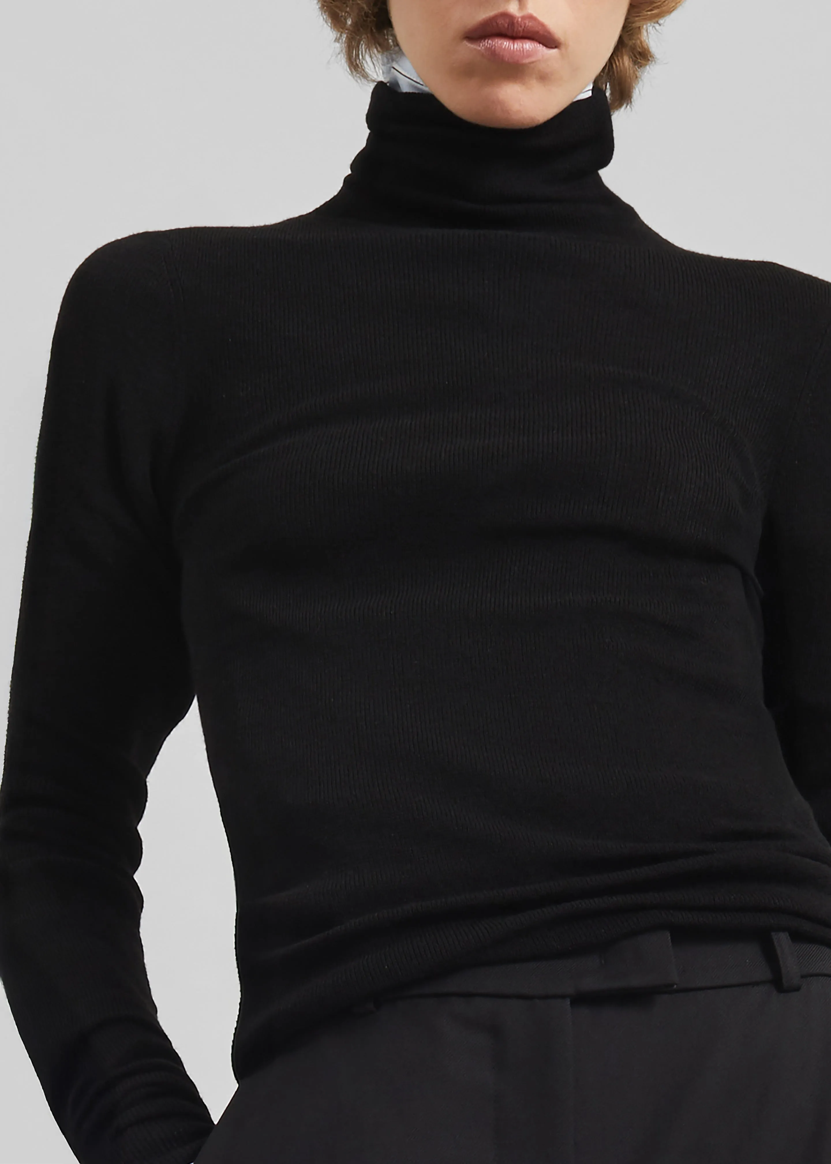 Utica Thin Turtleneck Sweater - Black sold by Frankie Shop product image thumbnail 4