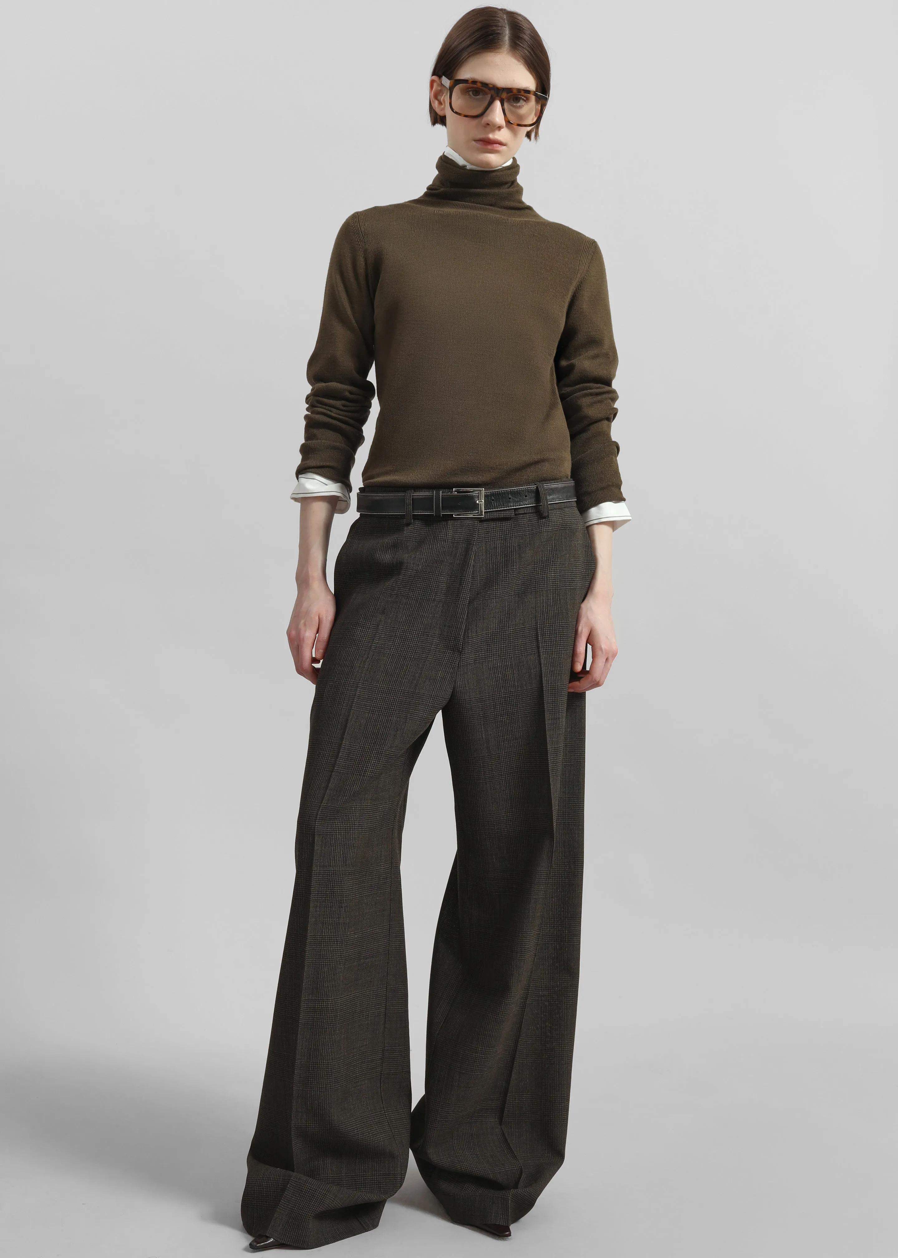 Utica Thin Turtleneck Sweater - Olive sold by Frankie Shop product image thumbnail 2