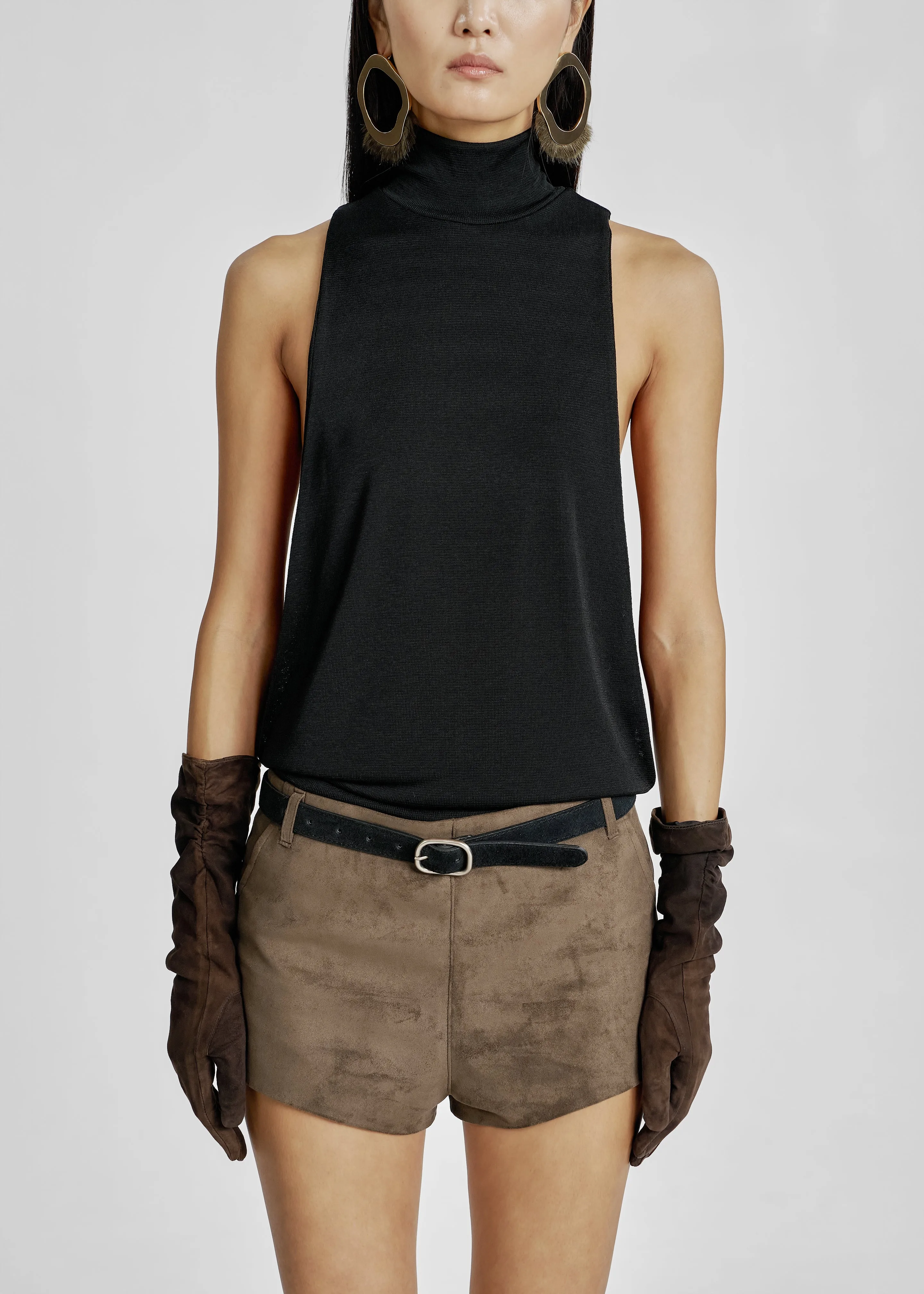 Maxen Mock Neck Bodysuit - Black sold by Frankie Shop product image thumbnail 4