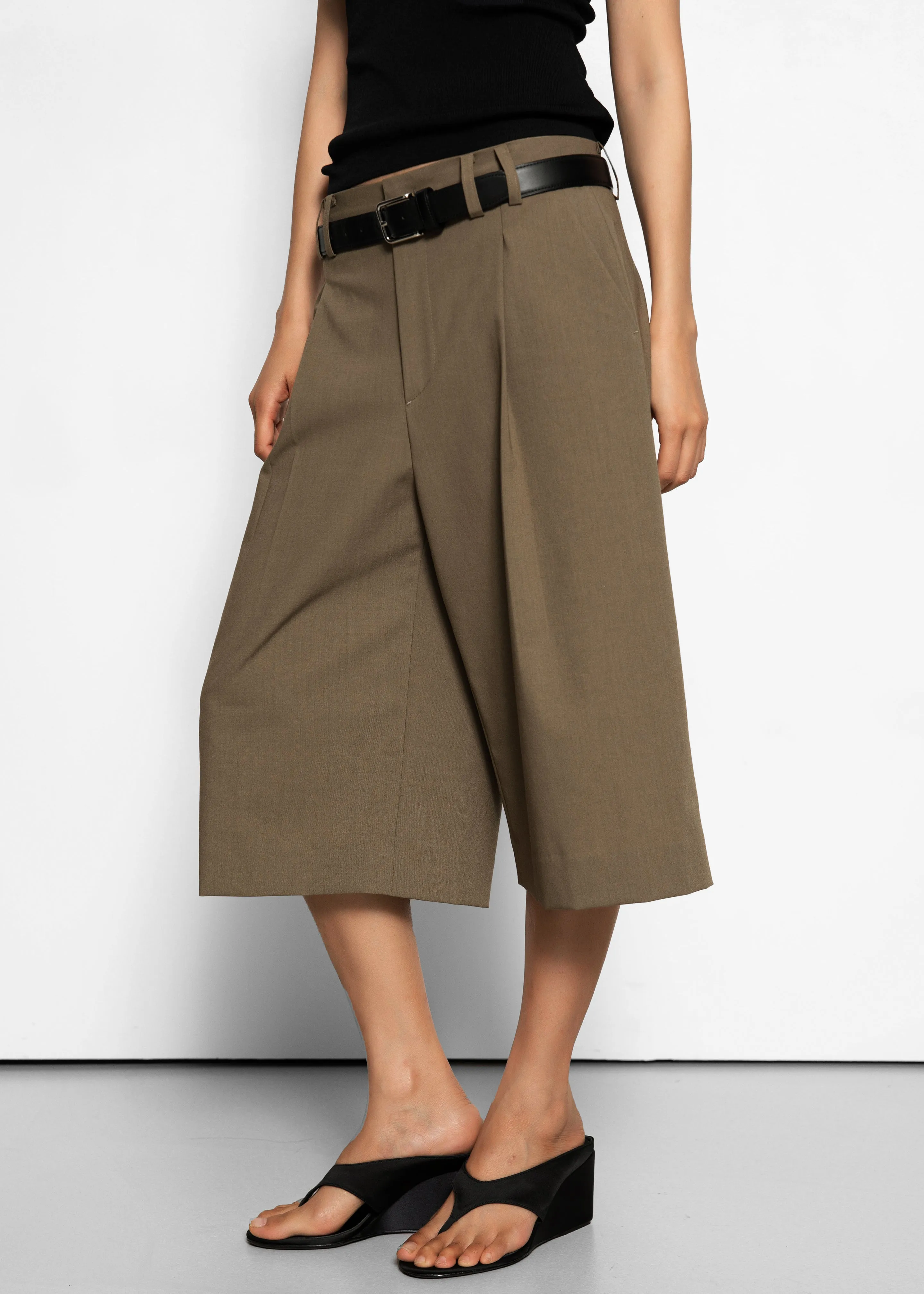 Meldert Bermuda Shorts - Khaki Brown sold by Frankie Shop product image thumbnail 2