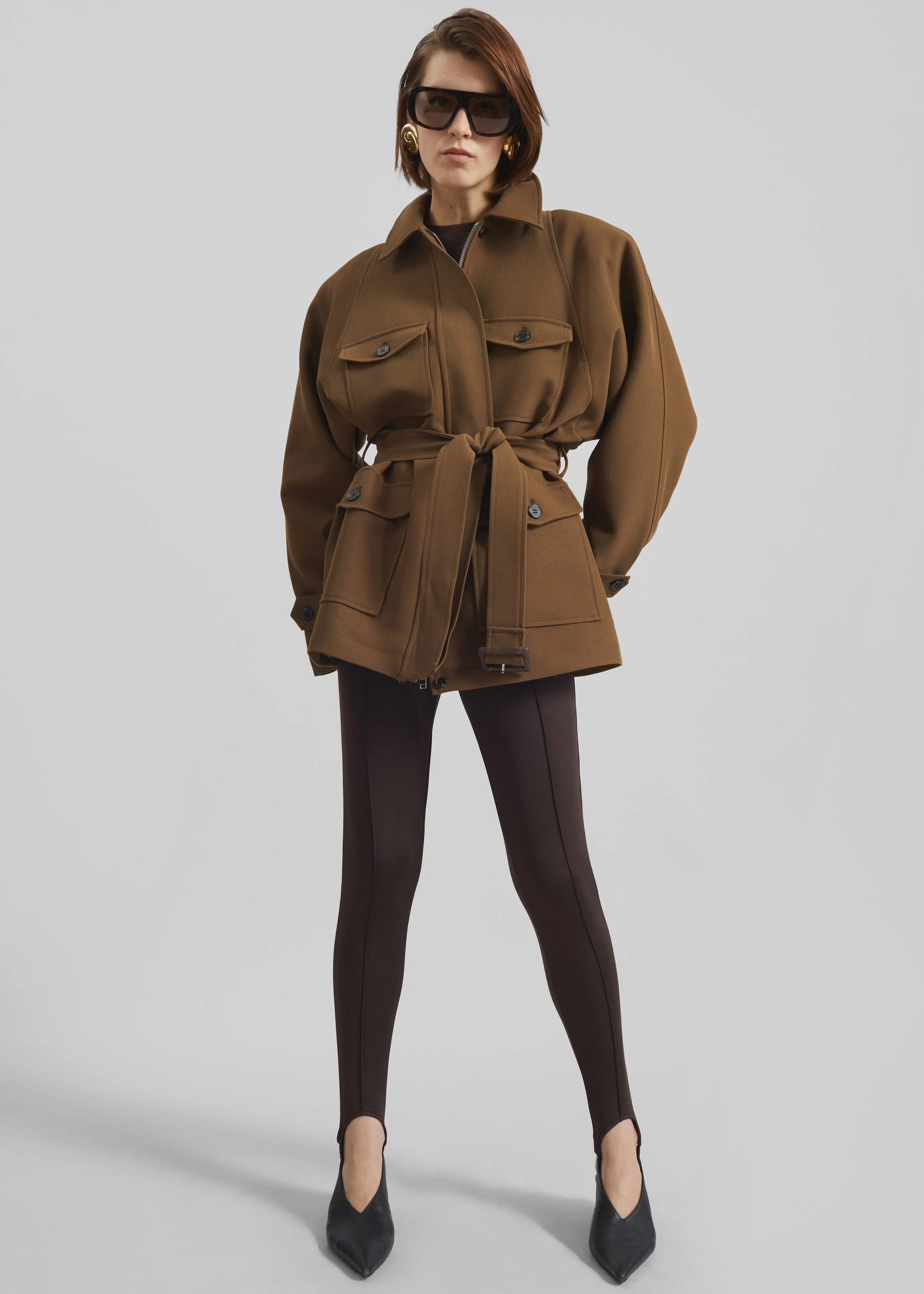 Trevose Padded Utility Jacket - Brown sold by Frankie Shop