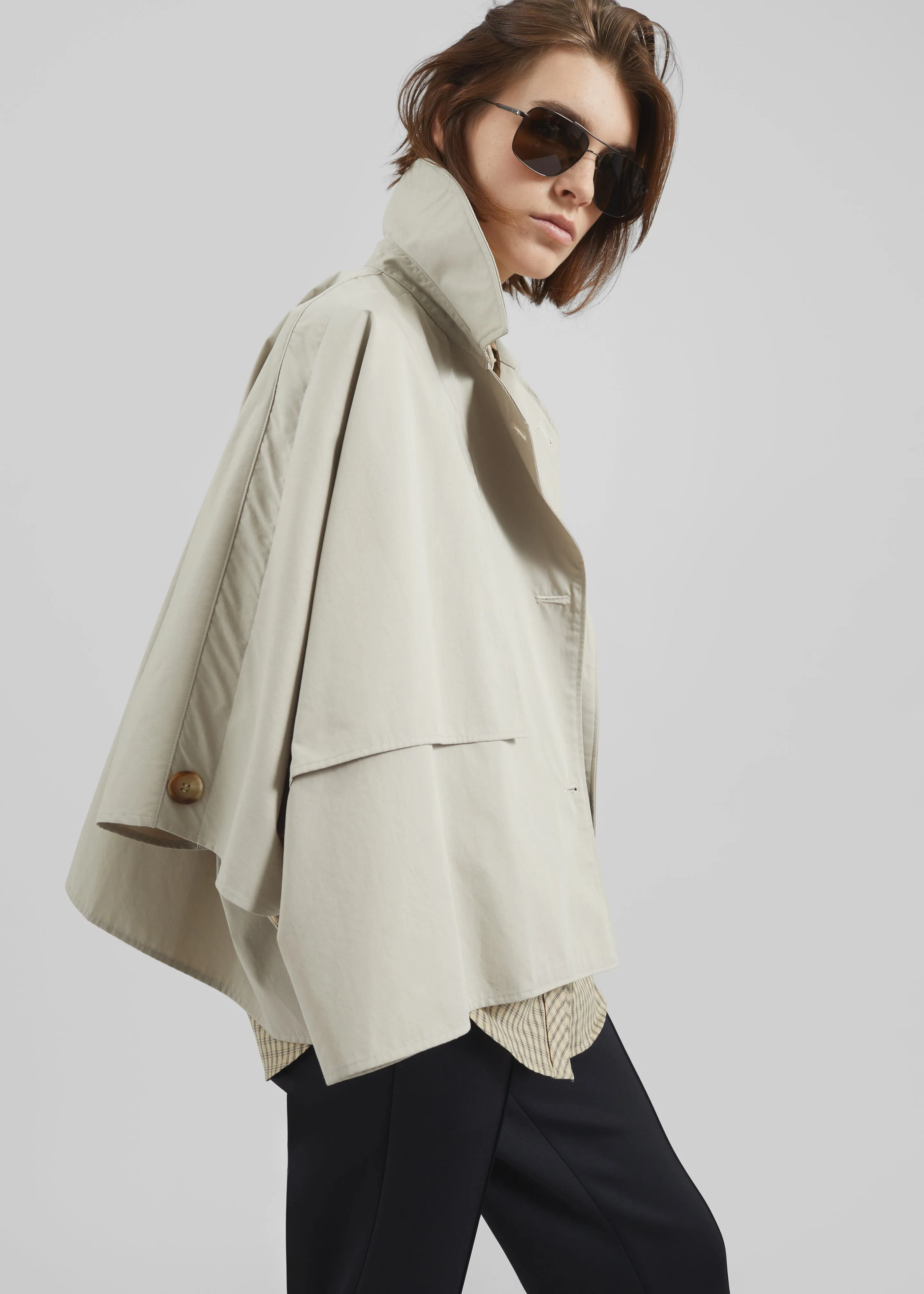 Maren Cape Trench - Beige sold by Frankie Shop product image thumbnail 2