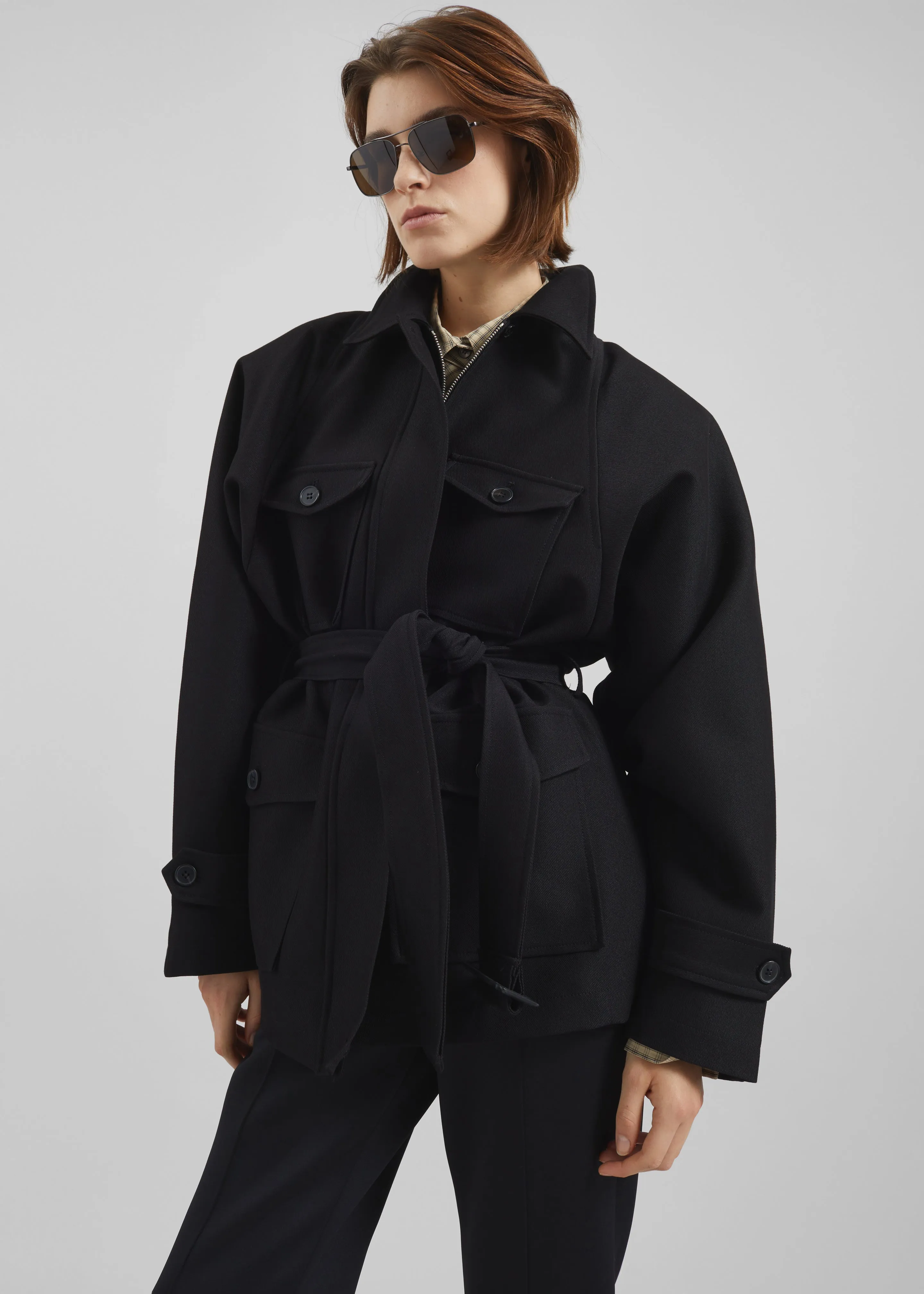 Trevose Padded Utility Jacket - Black sold by Frankie Shop product image thumbnail 4