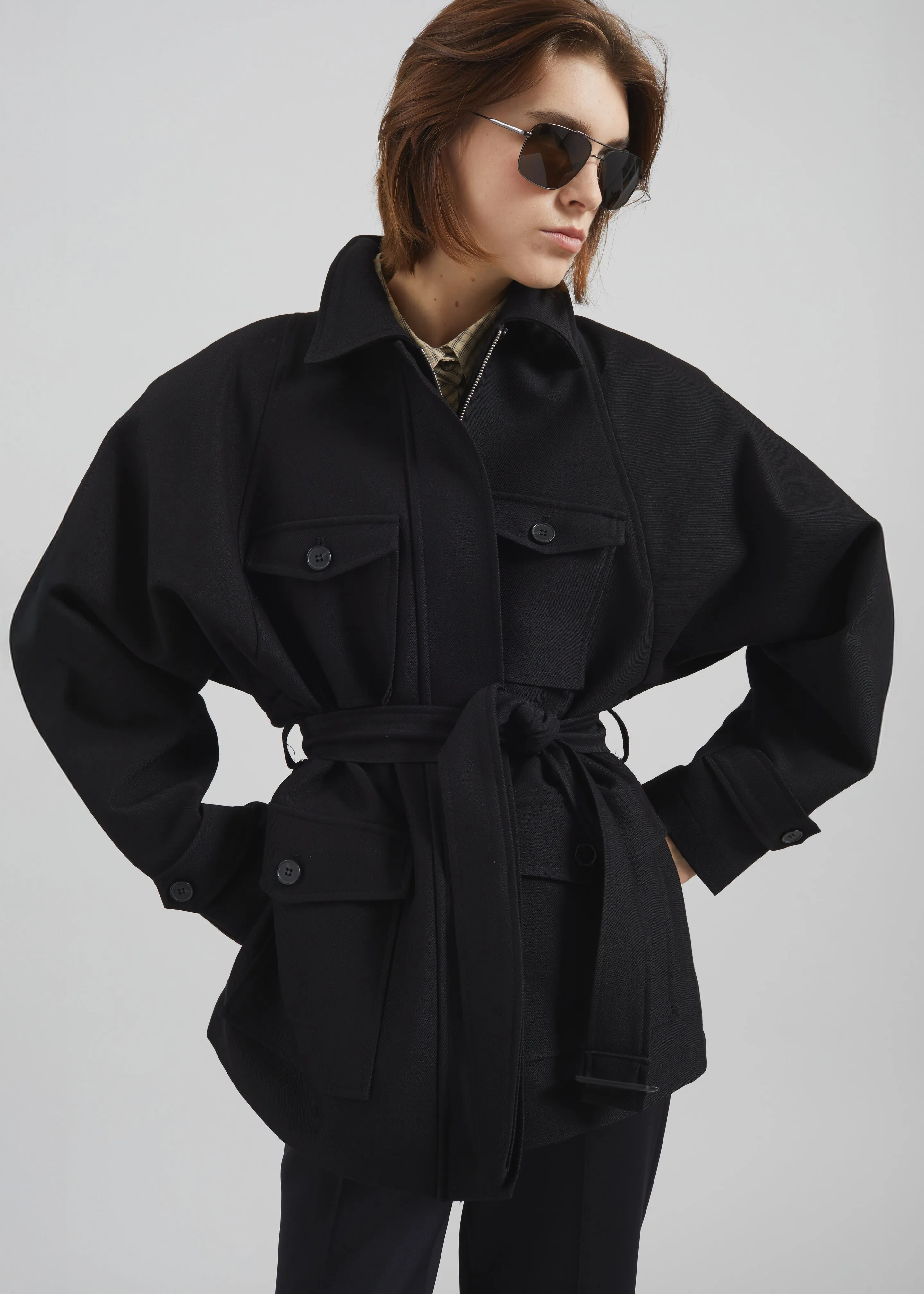 Trevose Padded Utility Jacket - Black sold by Frankie Shop