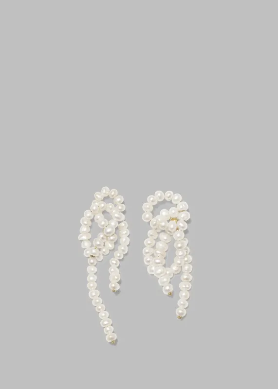 Completedworks The Break Between The Clouds Earrings - White sold by Frankie Shop