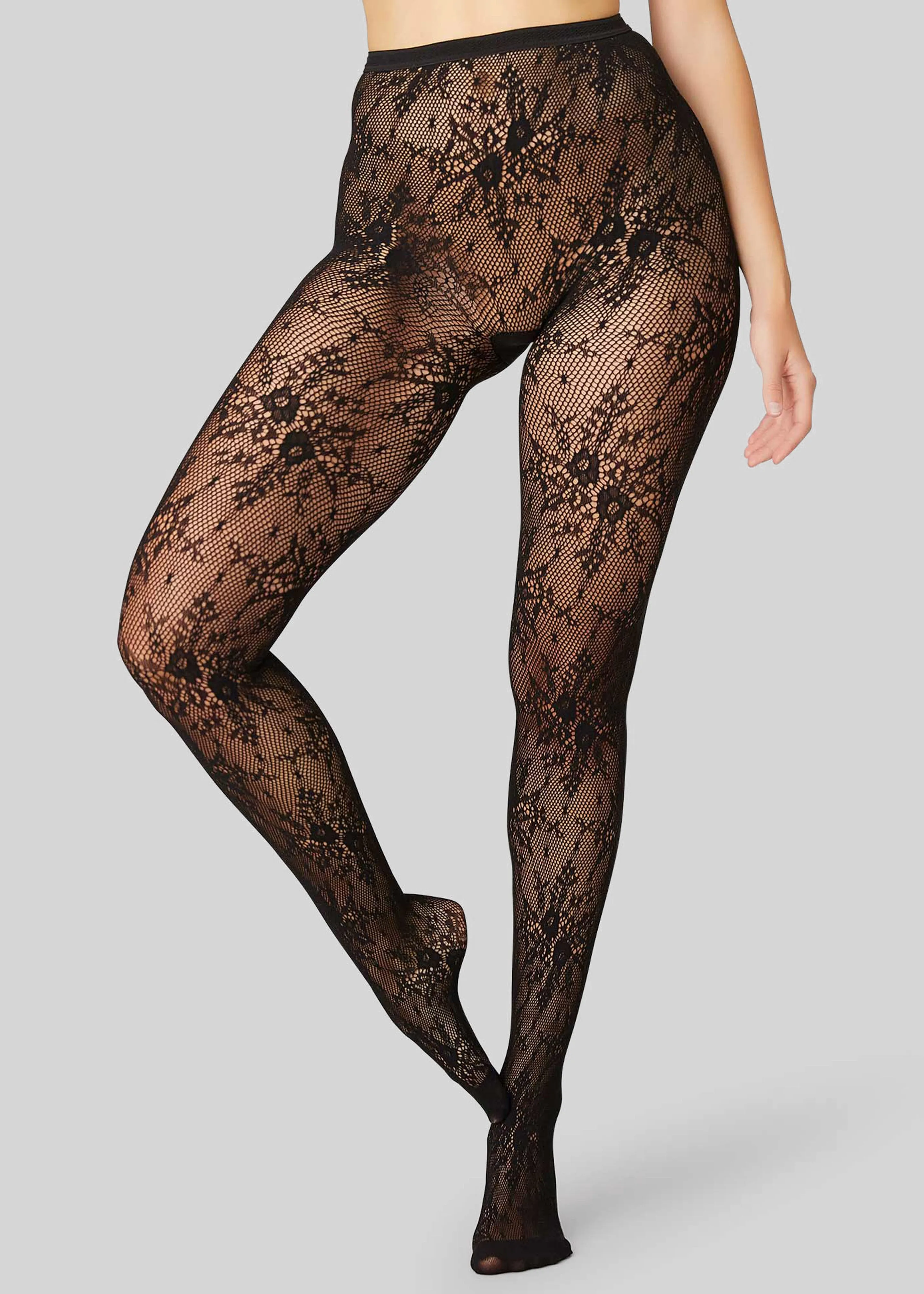 Swedish Stockings Rosa Lace Tights - Black sold by Frankie Shop product image thumbnail 3