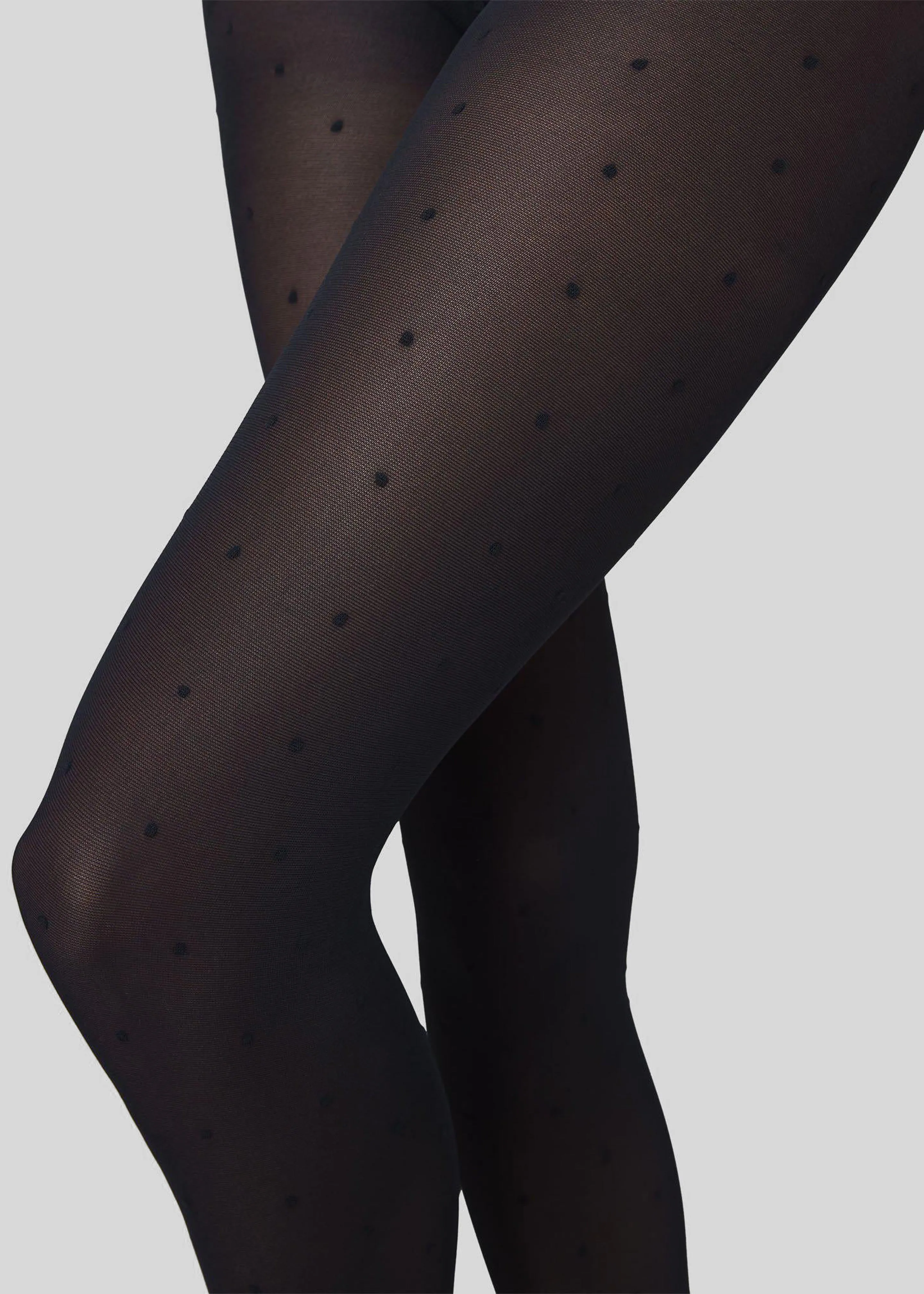 Swedish Stockings Doris Dots Tights - Black sold by Frankie Shop product image thumbnail 2