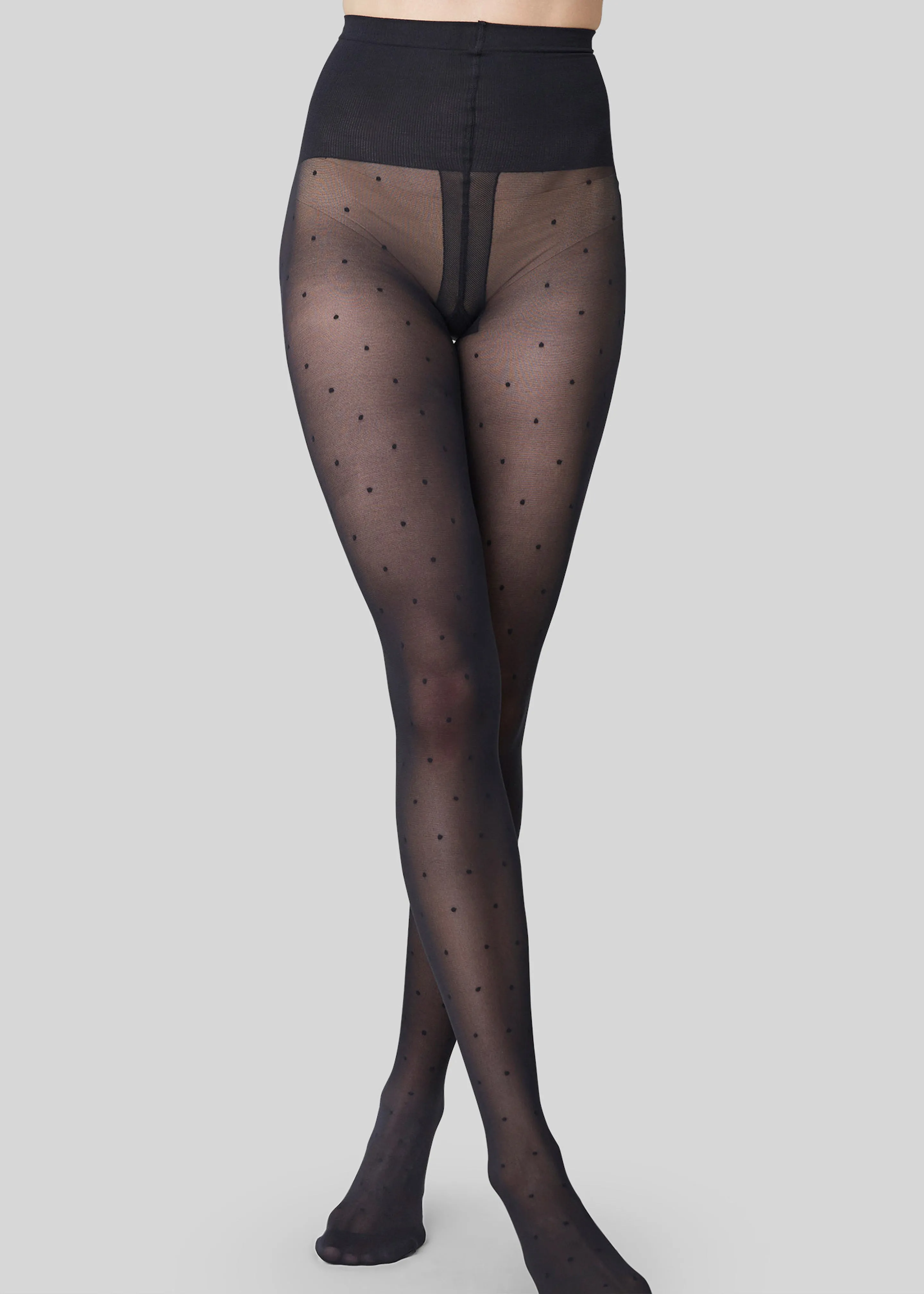 Swedish Stockings Doris Dots Tights - Black sold by Frankie Shop product image thumbnail 5