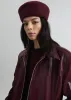 Noxley Pillbox Hat - Burgundy sold by Frankie Shop