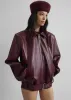 Noxley Pillbox Hat - Burgundy sold by Frankie Shop