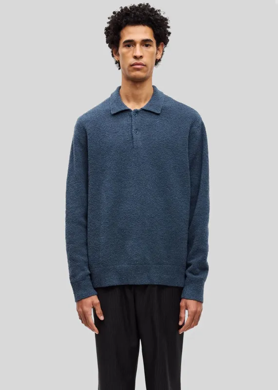 Samsøe Samsøe Sanino Polo - Midnight Navy sold by Frankie Shop