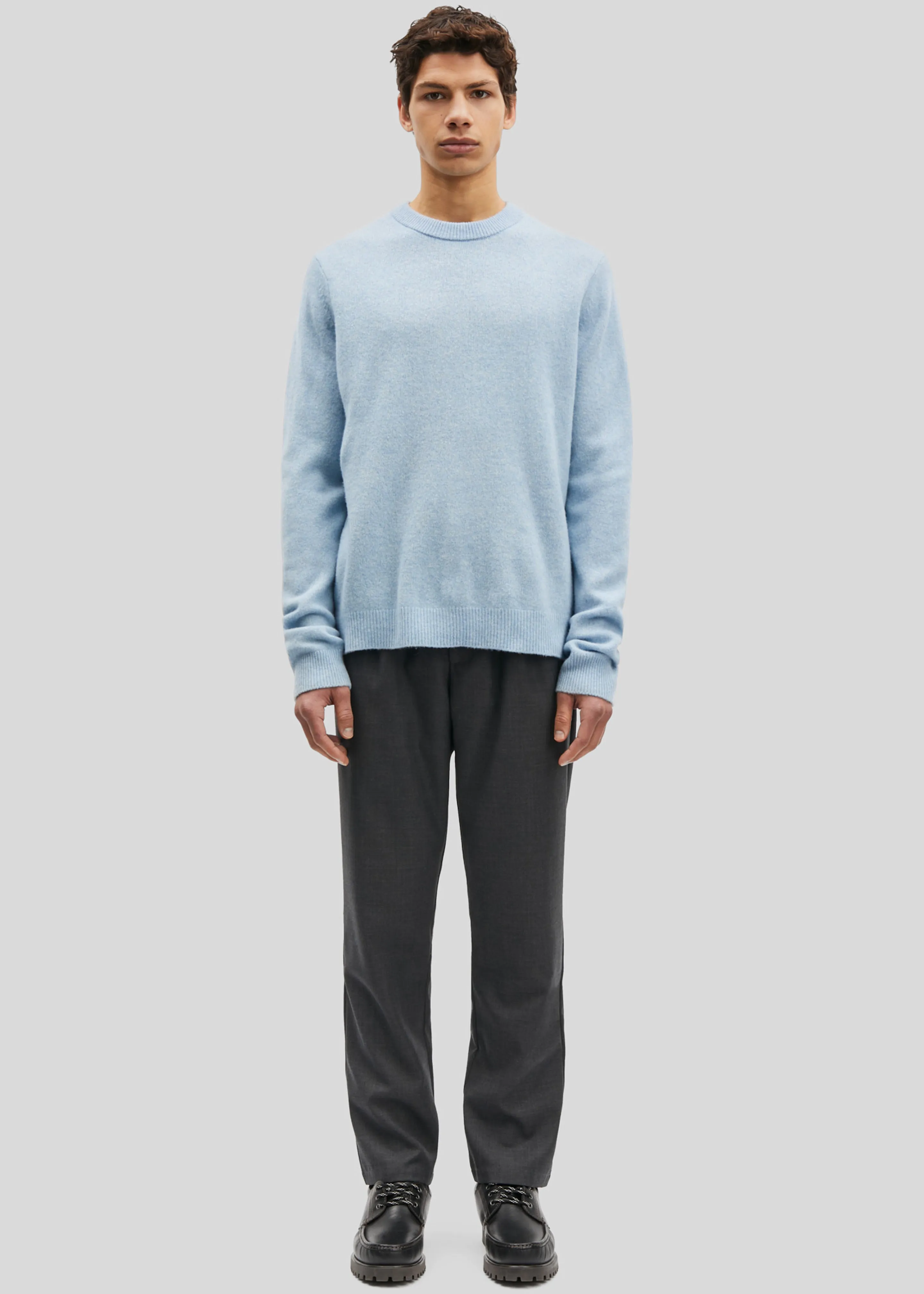 Samsøe Samsøe Isak Knit Sweater - Subdued Blue sold by Frankie Shop product image thumbnail 2