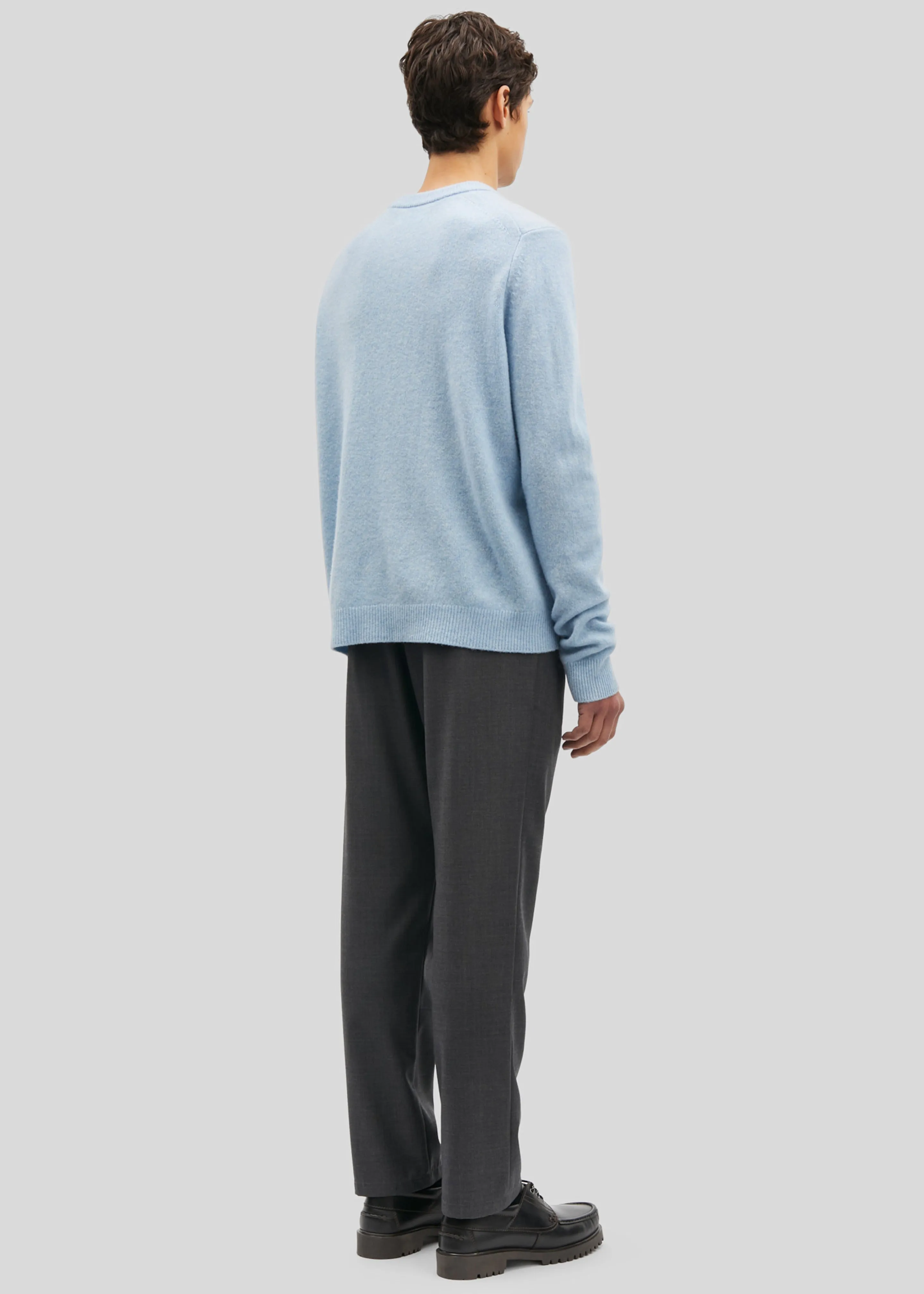 Samsøe Samsøe Isak Knit Sweater - Subdued Blue sold by Frankie Shop product image thumbnail 5