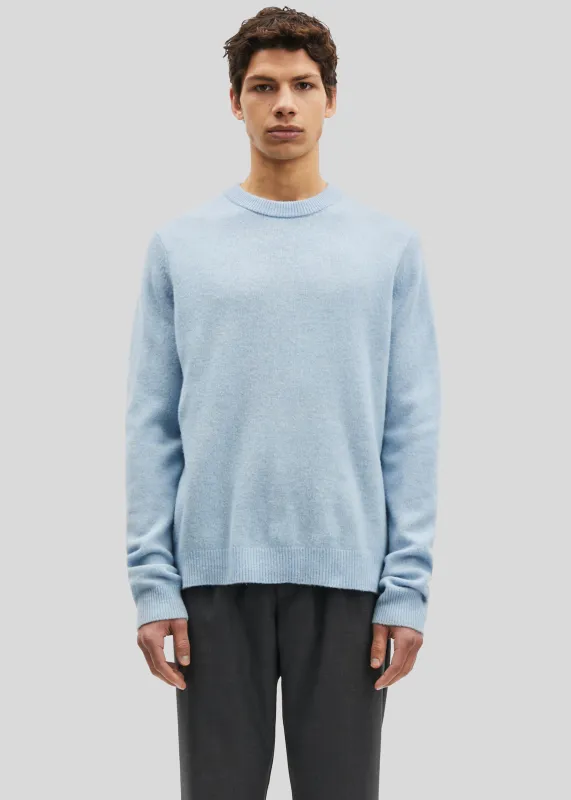 Samsøe Samsøe Isak Knit Sweater - Subdued Blue sold by Frankie Shop