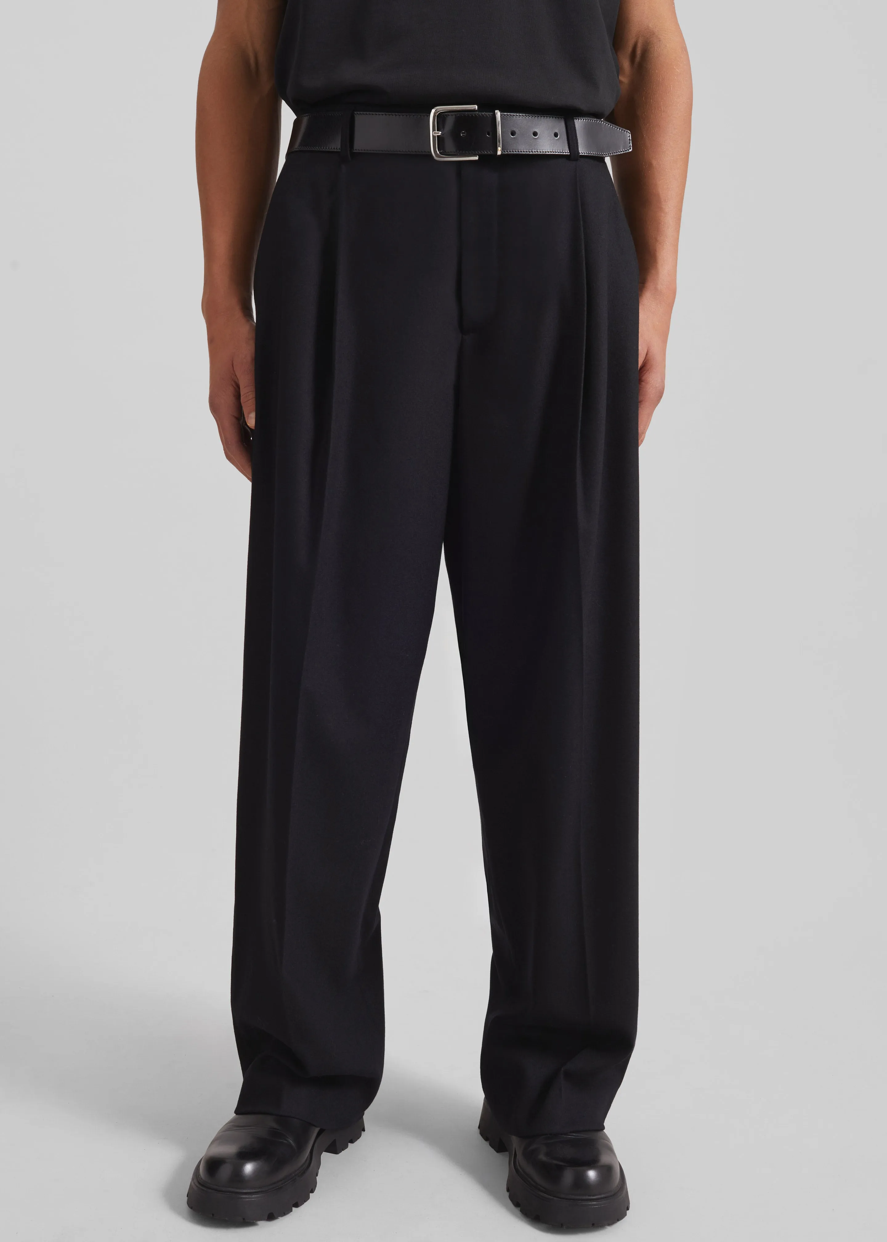 Milton Flannel Trousers - Black sold by Frankie Shop product image thumbnail 2
