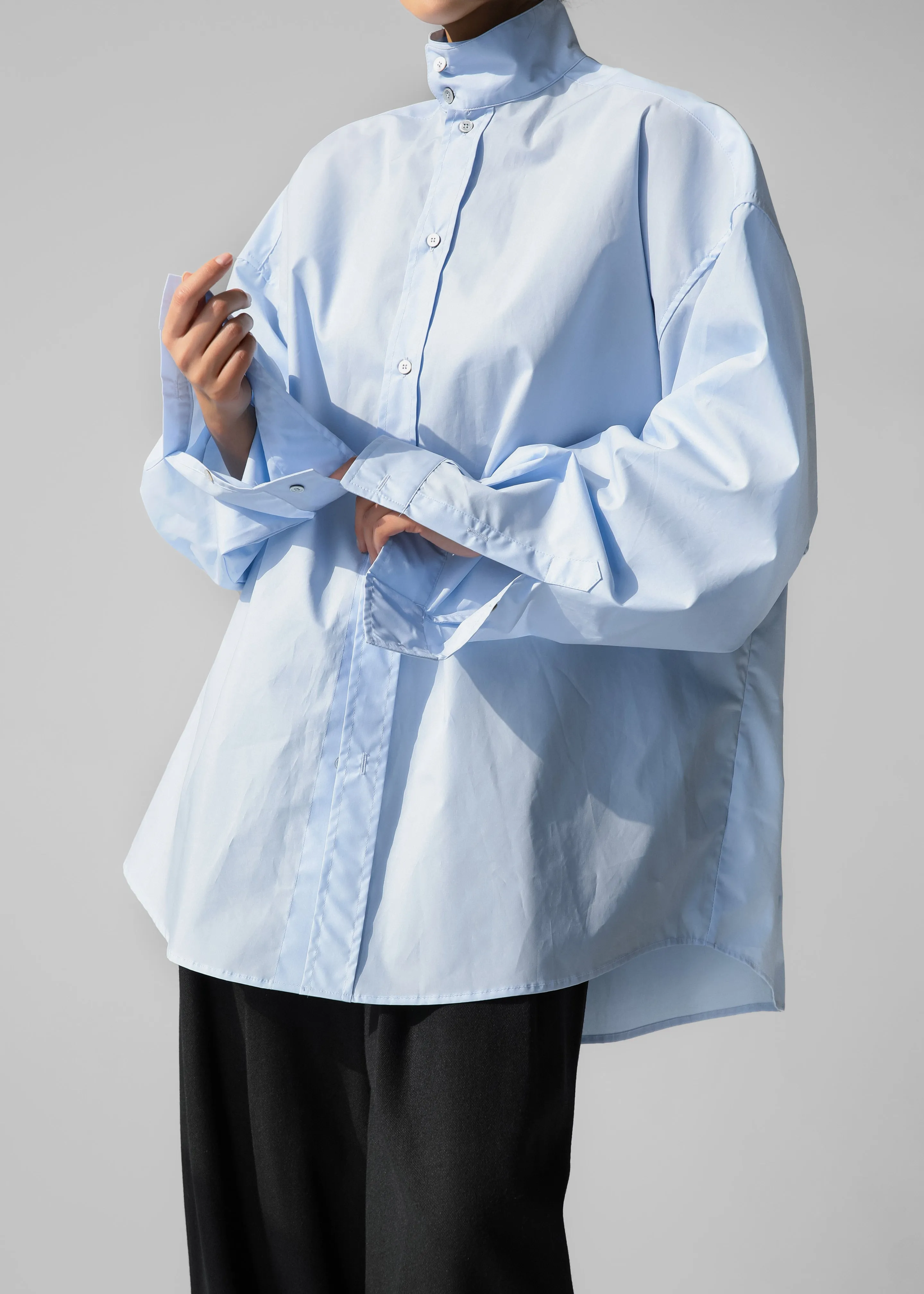 Riken Oversized Shirt - Sky Blue sold by Frankie Shop product image thumbnail 3