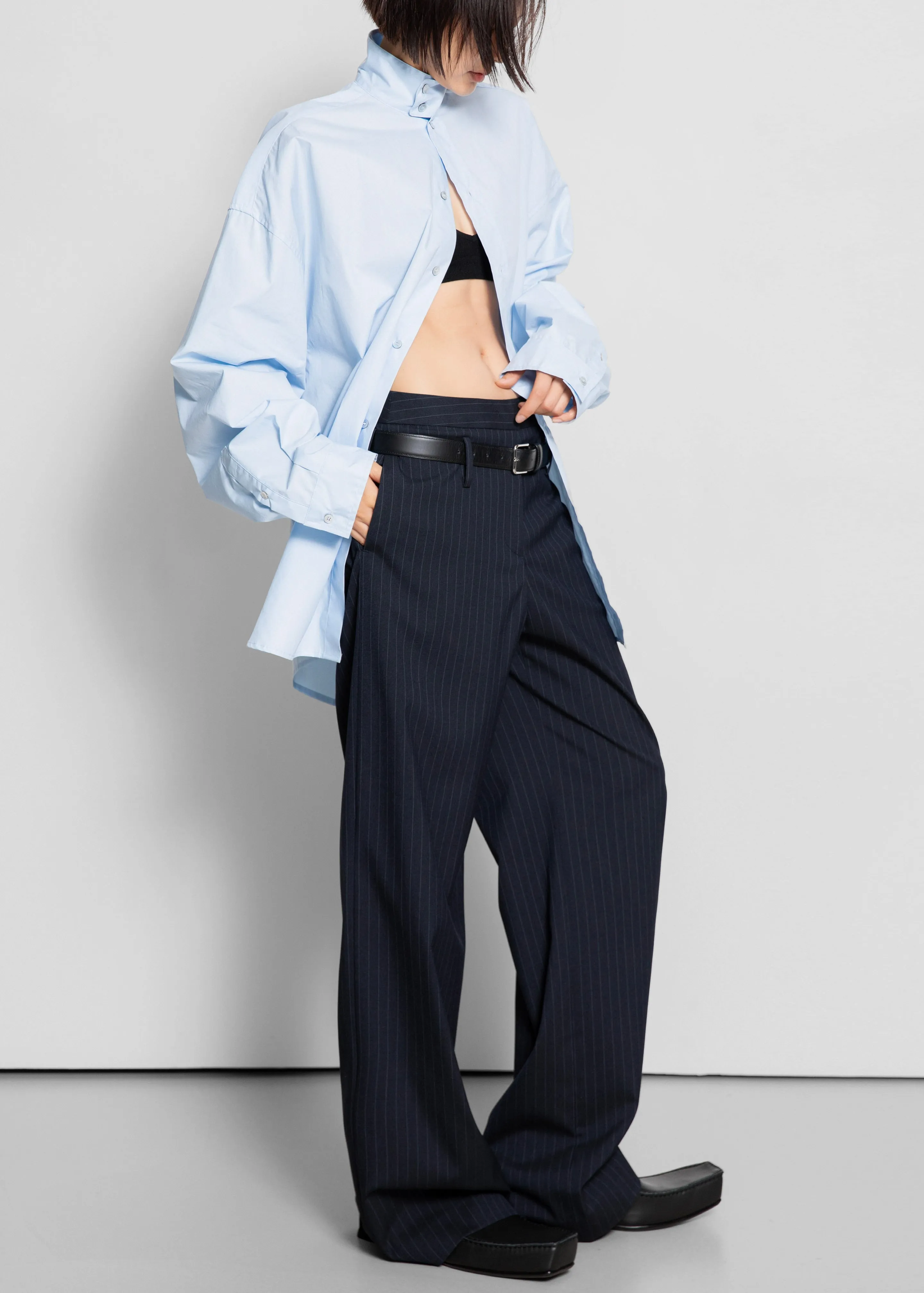 Riken Oversized Shirt - Sky Blue sold by Frankie Shop product image thumbnail 2