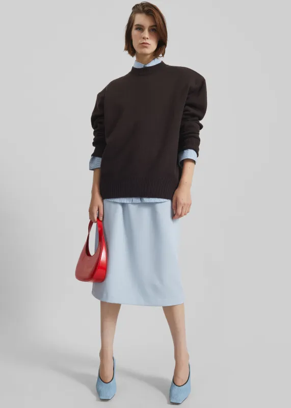 Liora Pencil Skirt - Dusty Blue sold by Frankie Shop